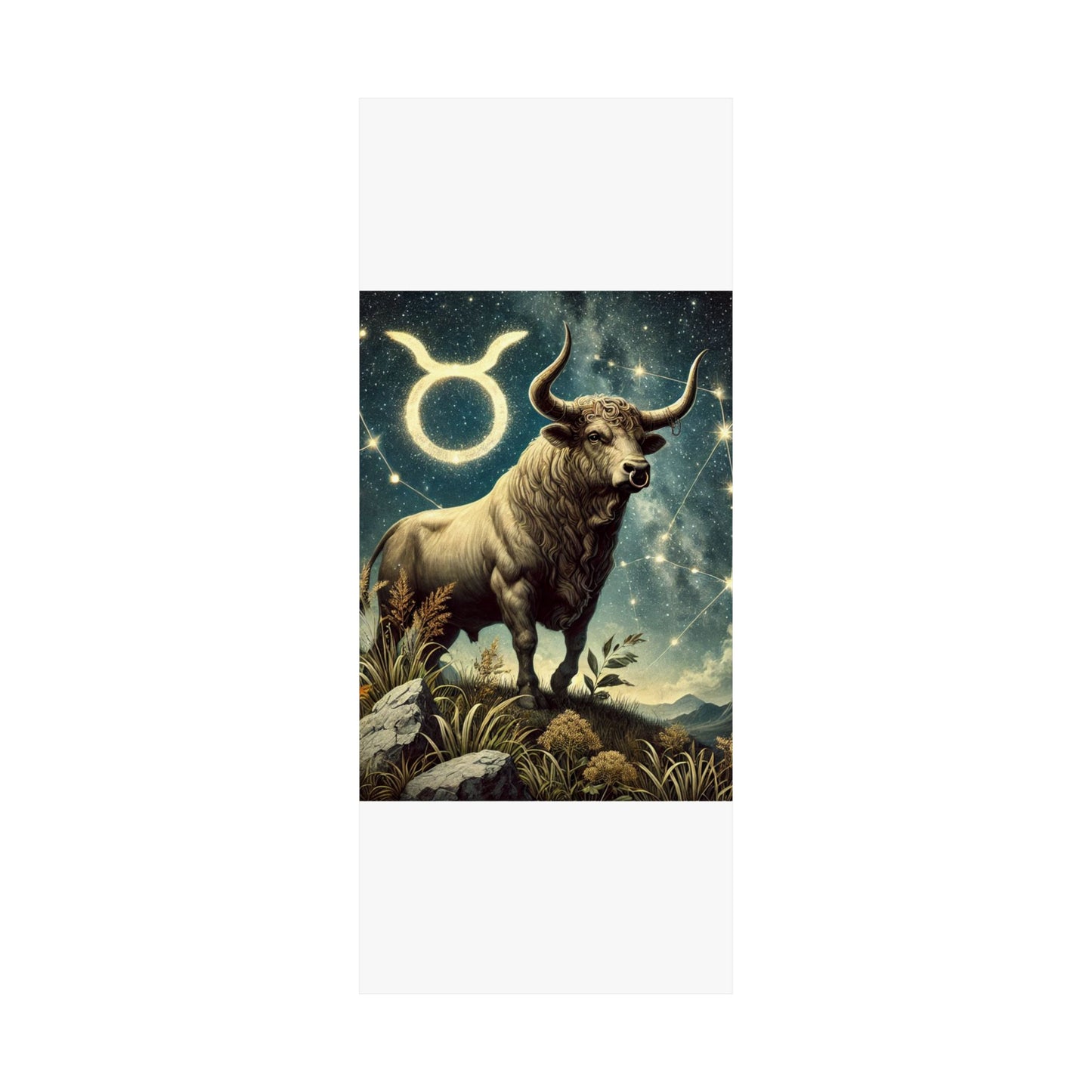 Taurus Bull Constellation Celestial Wall Art Poster