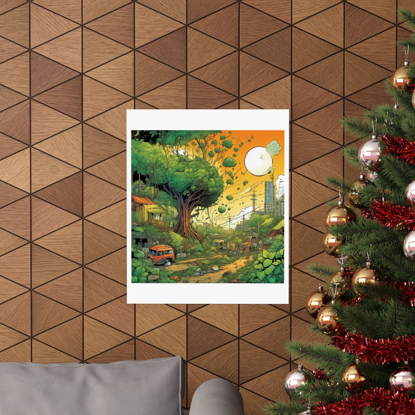 Cottage Road Landscape Nature Gift Art Poster