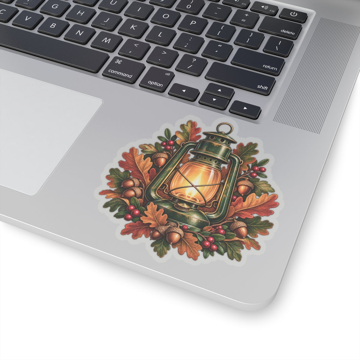 Autumn Oak Lantern and Acorns Sticker