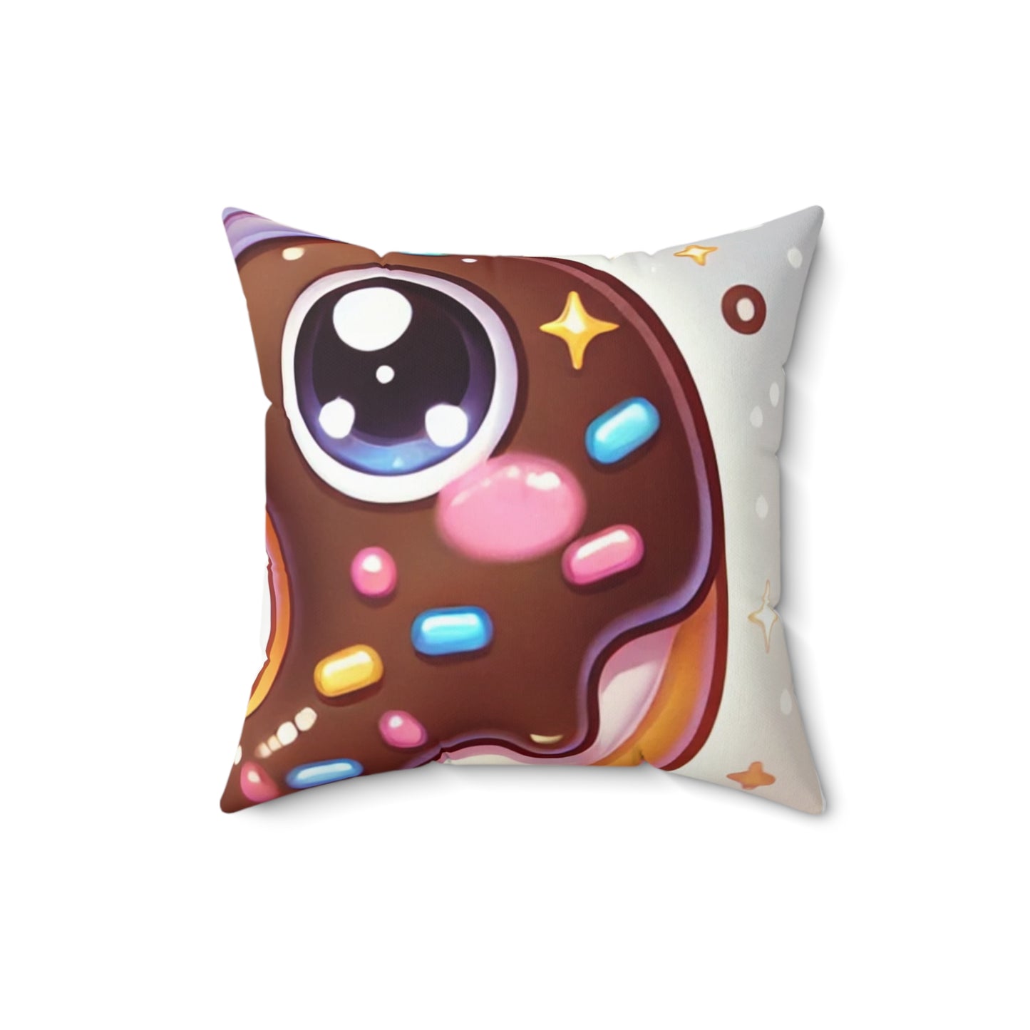 Kawaii Chocolate Donut Cute Dessert Decorative Pillow