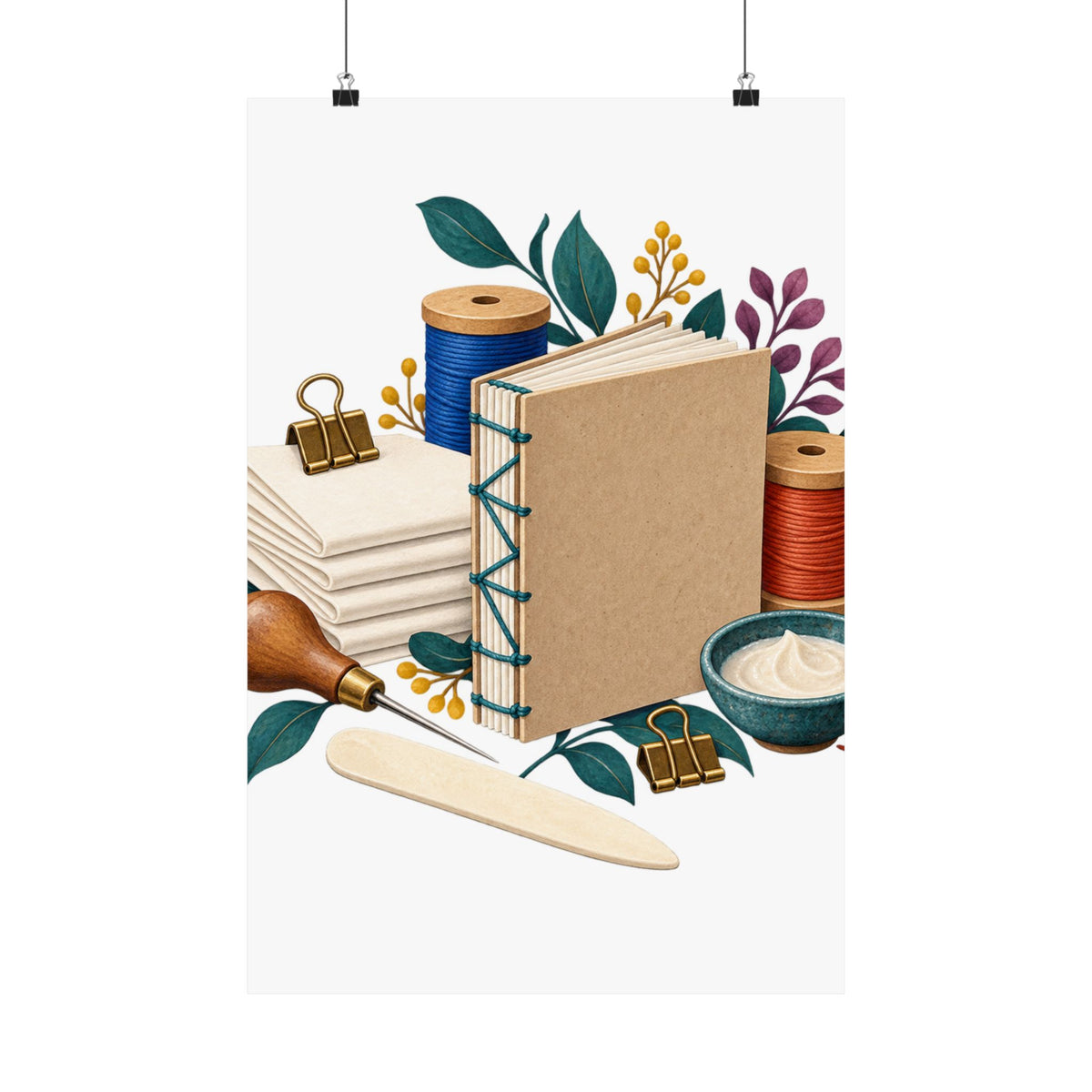 Hand Bookbinding Workshop Poster
