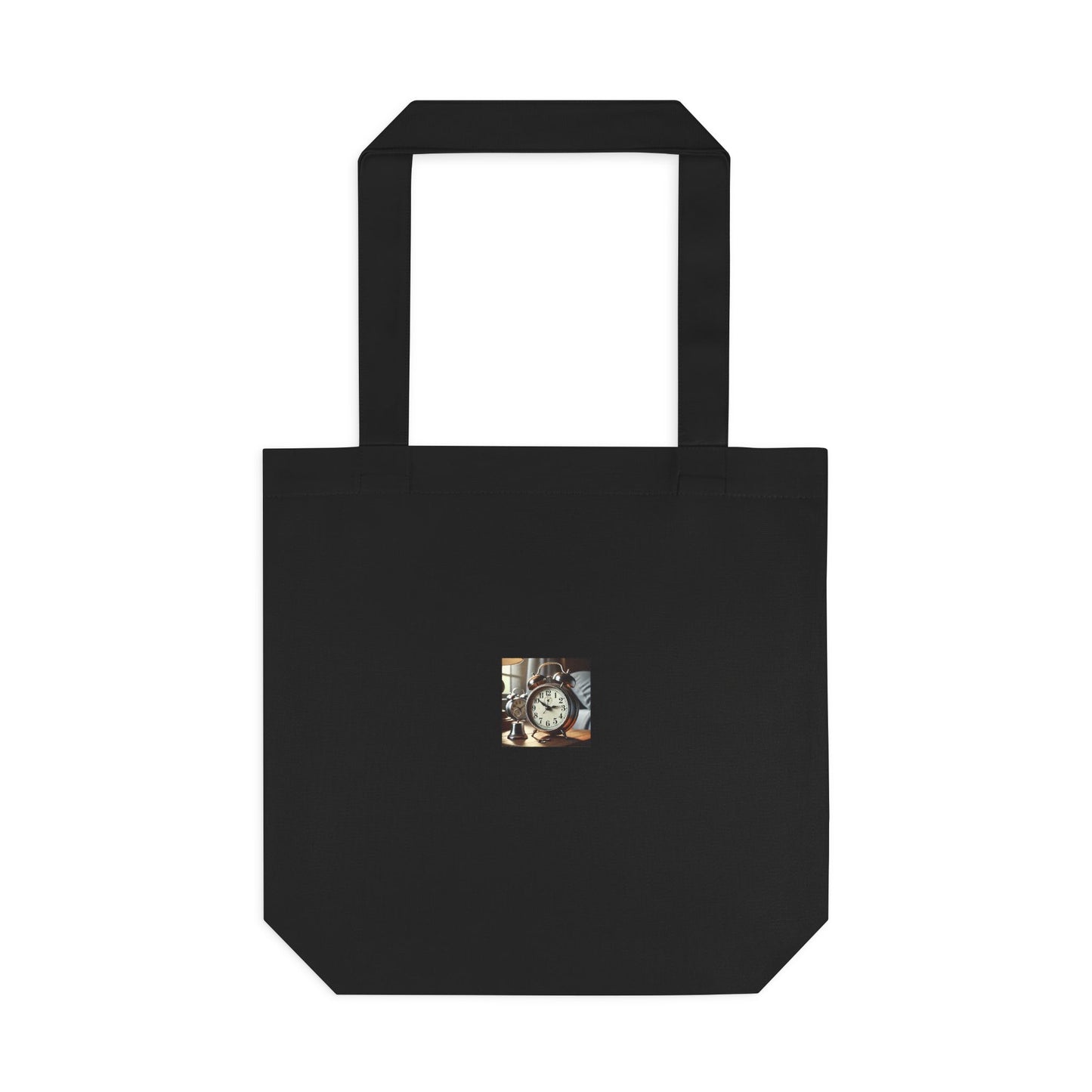 Vintage Alarm Clock Morning Routine Timekeeper Tote Bag