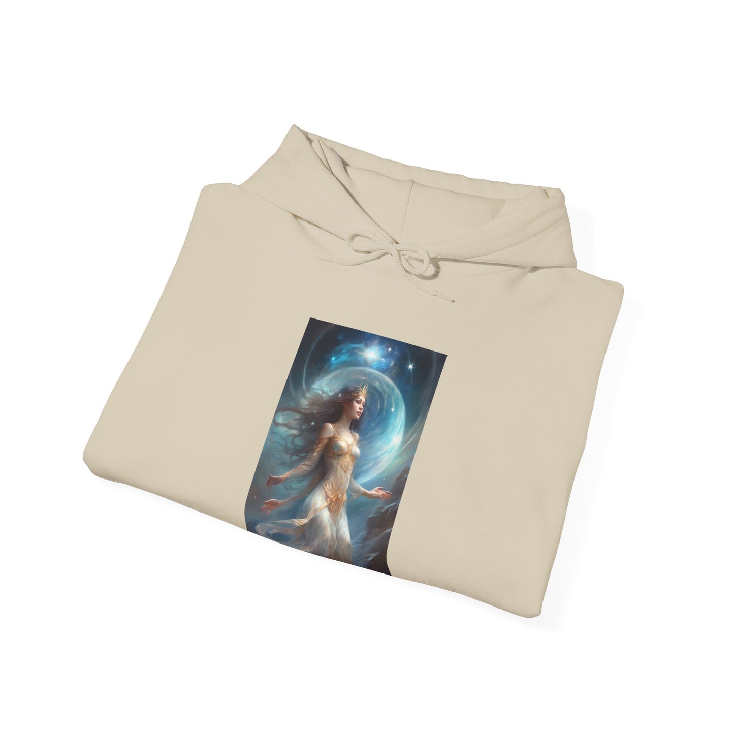Lunar Celestial Queen Fantasy Portrait Hoodie