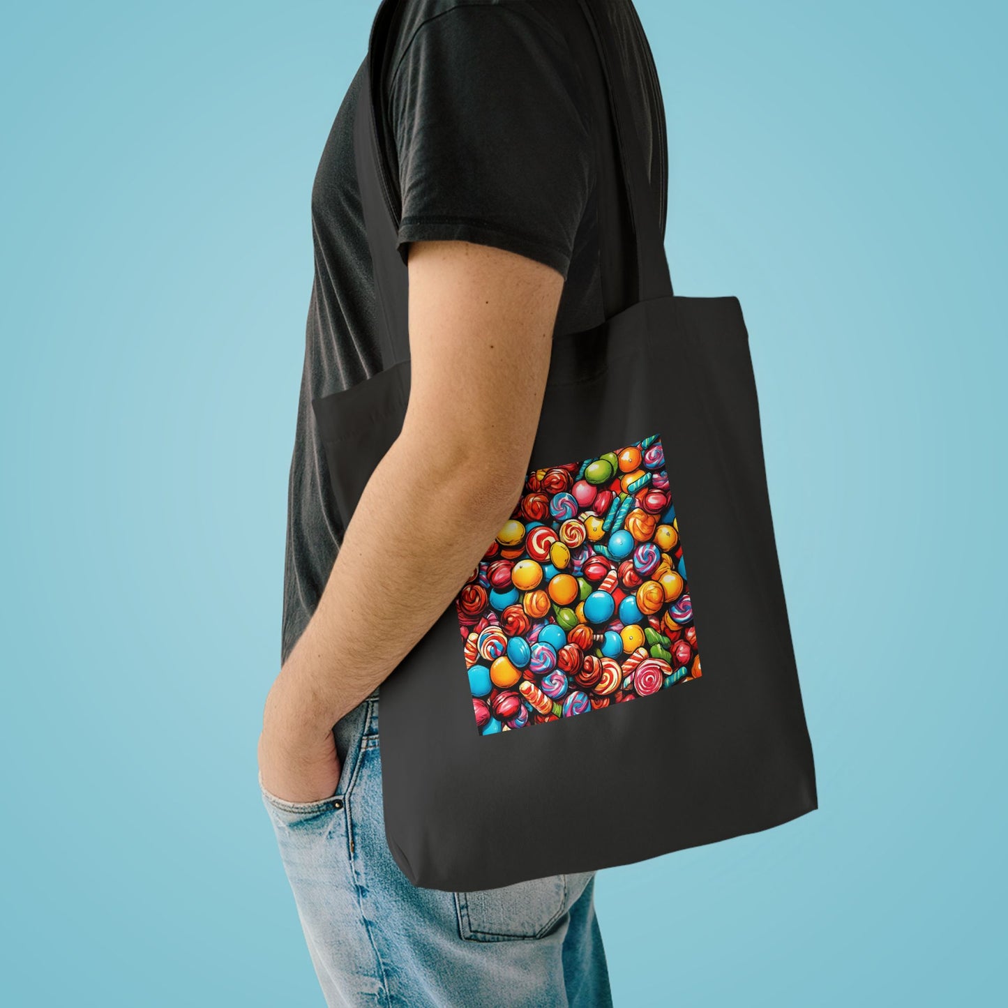 Colorful Candy Pattern Sweets Gift Art Tote Bag
