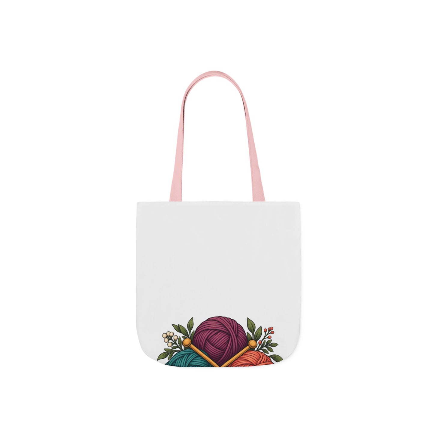 Retro Yarn and Knitting Botanical Art Tote Bag