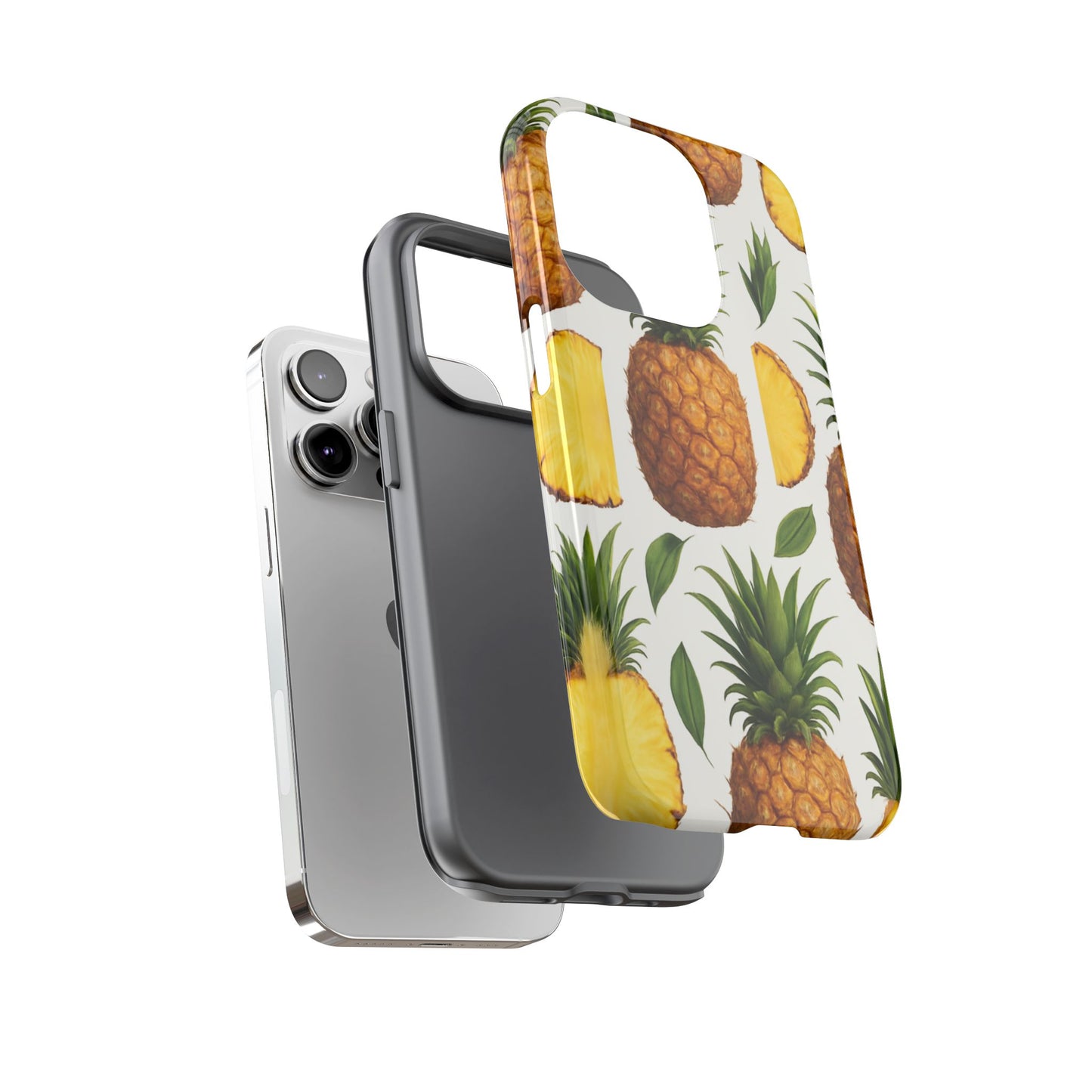 Pineapple Phone Case - Tough Cases, Tropical Phone Cover, Summer Vibe Accessories, Cute Pineapple Design, Fun Gift for Fruit Lovers