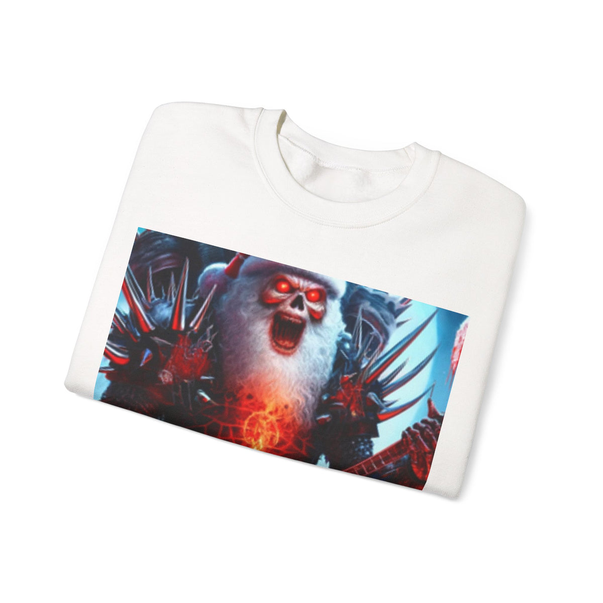 Heavy Metal Santa Holiday Concert Dark Sweatshirt
