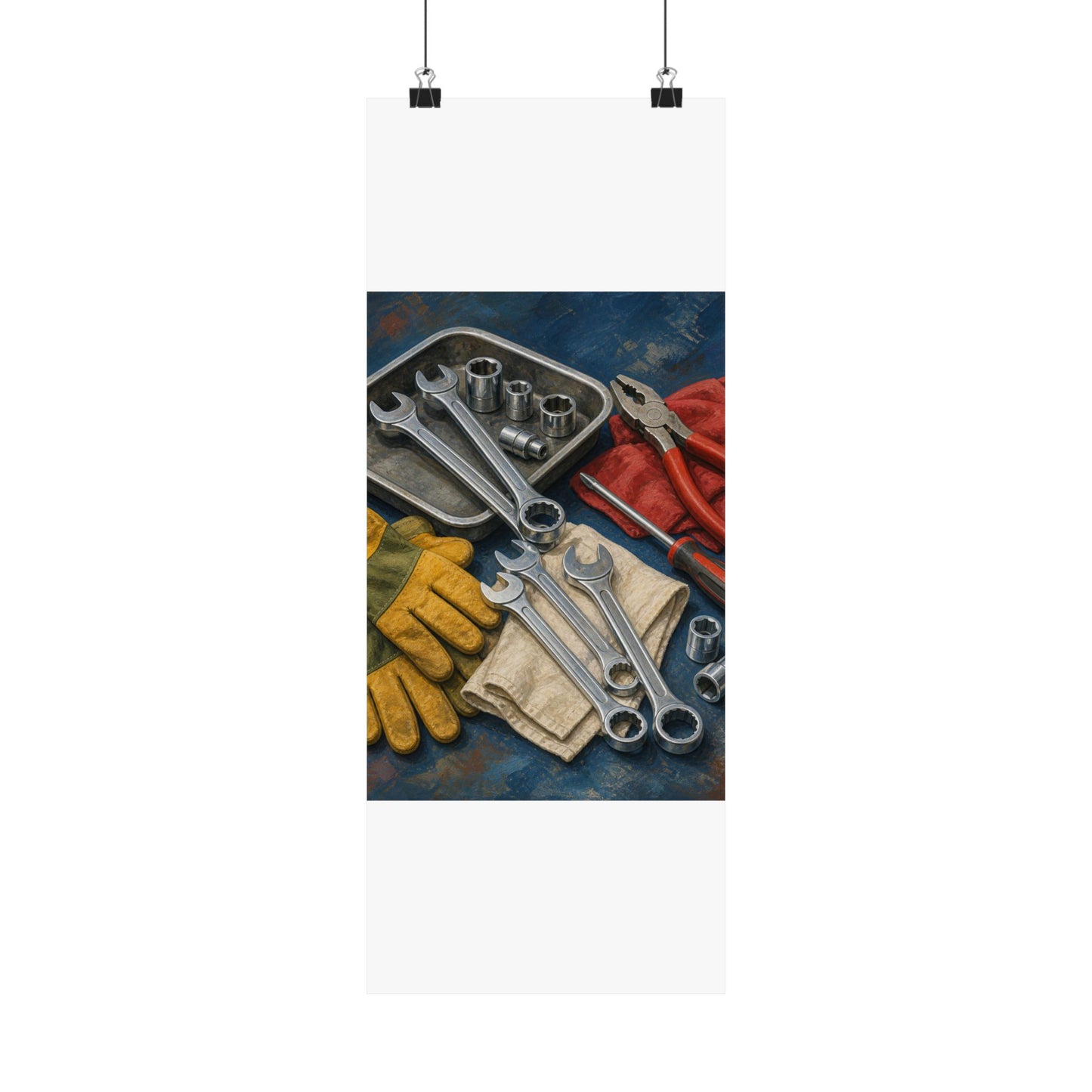 Classic Mechanic Hand Tools Art Poster