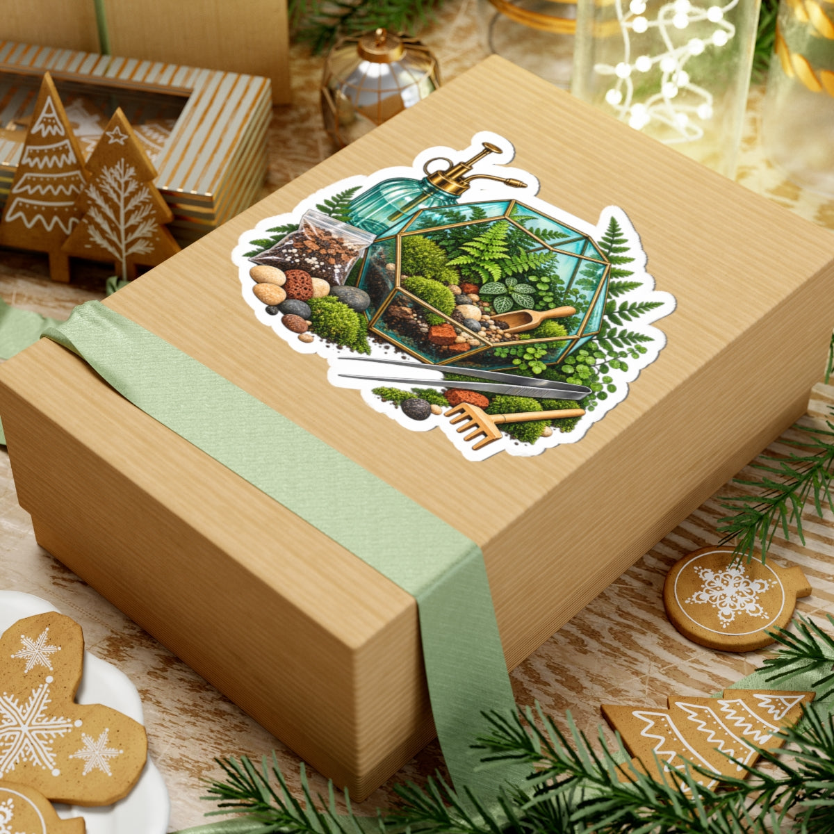 Fern Terrarium Building Workshop Sticker