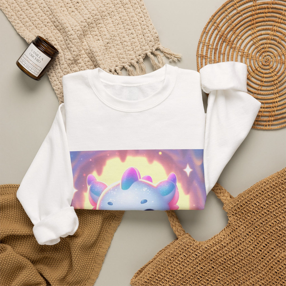 Pastel Treasure Dragon Kawaii Fantasy Sweatshirt