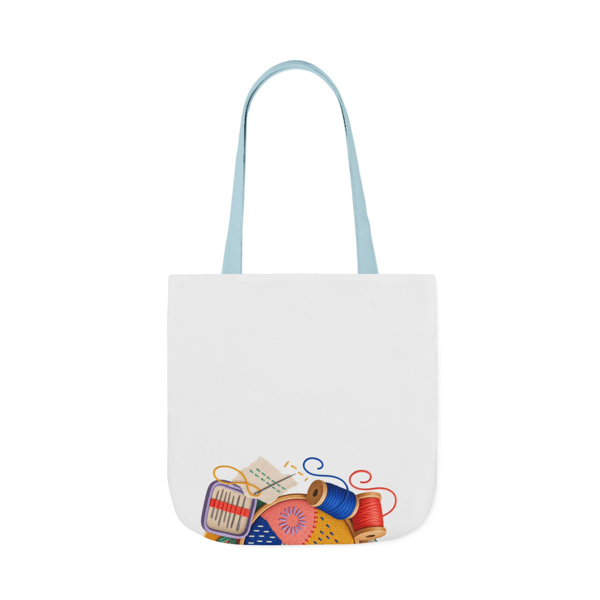 Colorful Visible Mending Workshop Tote Bag