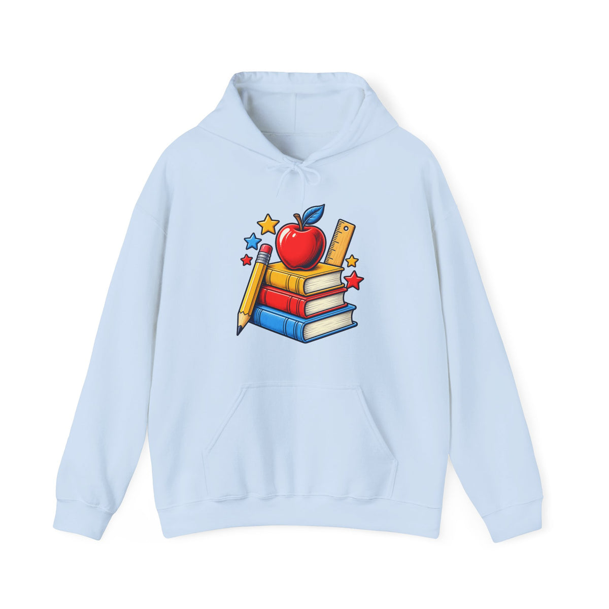 Retro School Books Apple Teacher Appreciation Hoodie
