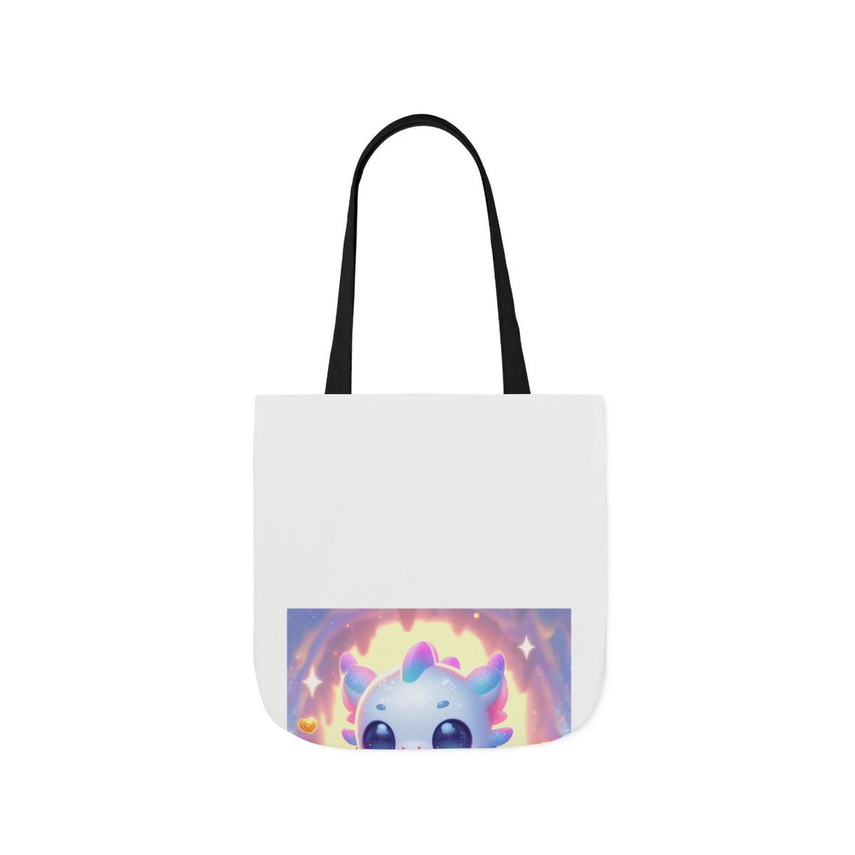 Pastel Treasure Dragon Kawaii Fantasy Canvas Tote Bag