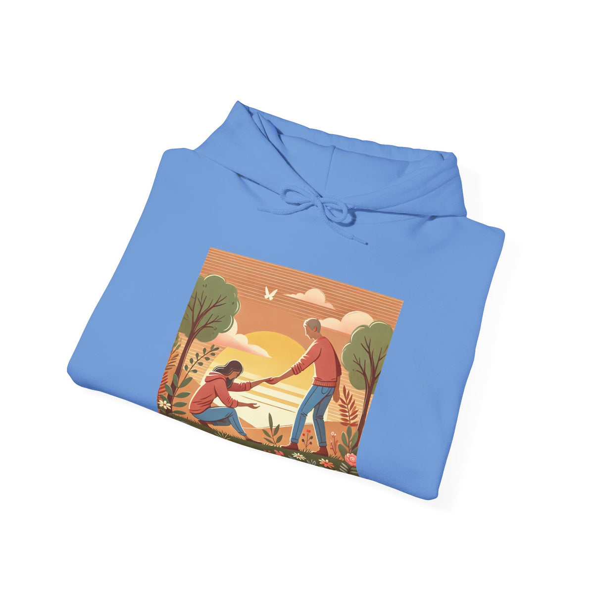 Helping Hands Sunset Garden Hoodie
