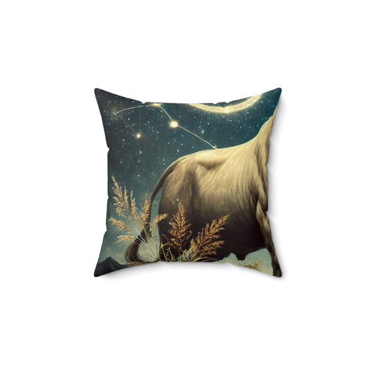 Taurus Bull Constellation Celestial Decorative Pillow
