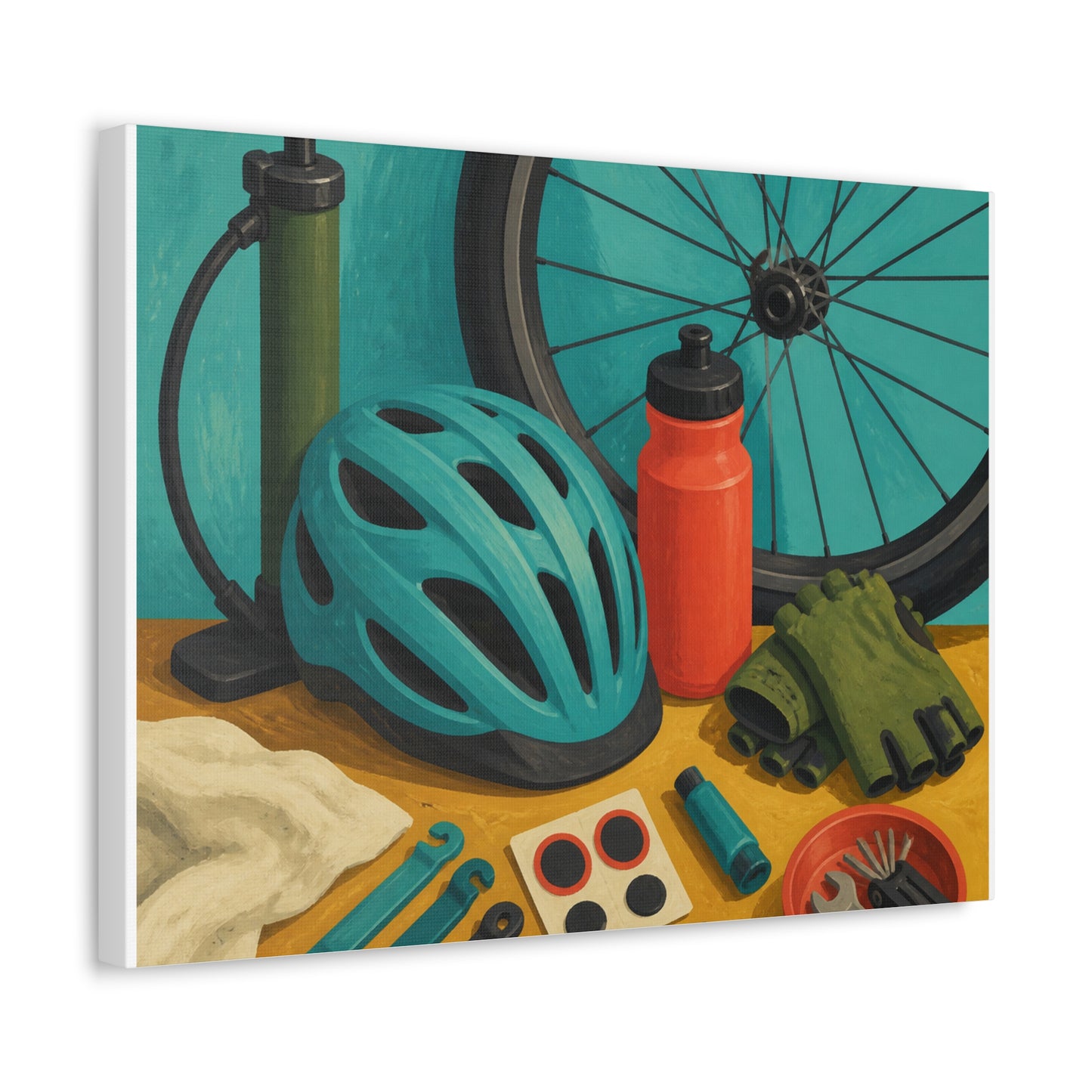 Everyday Bicycle Workshop Art Canvas Art