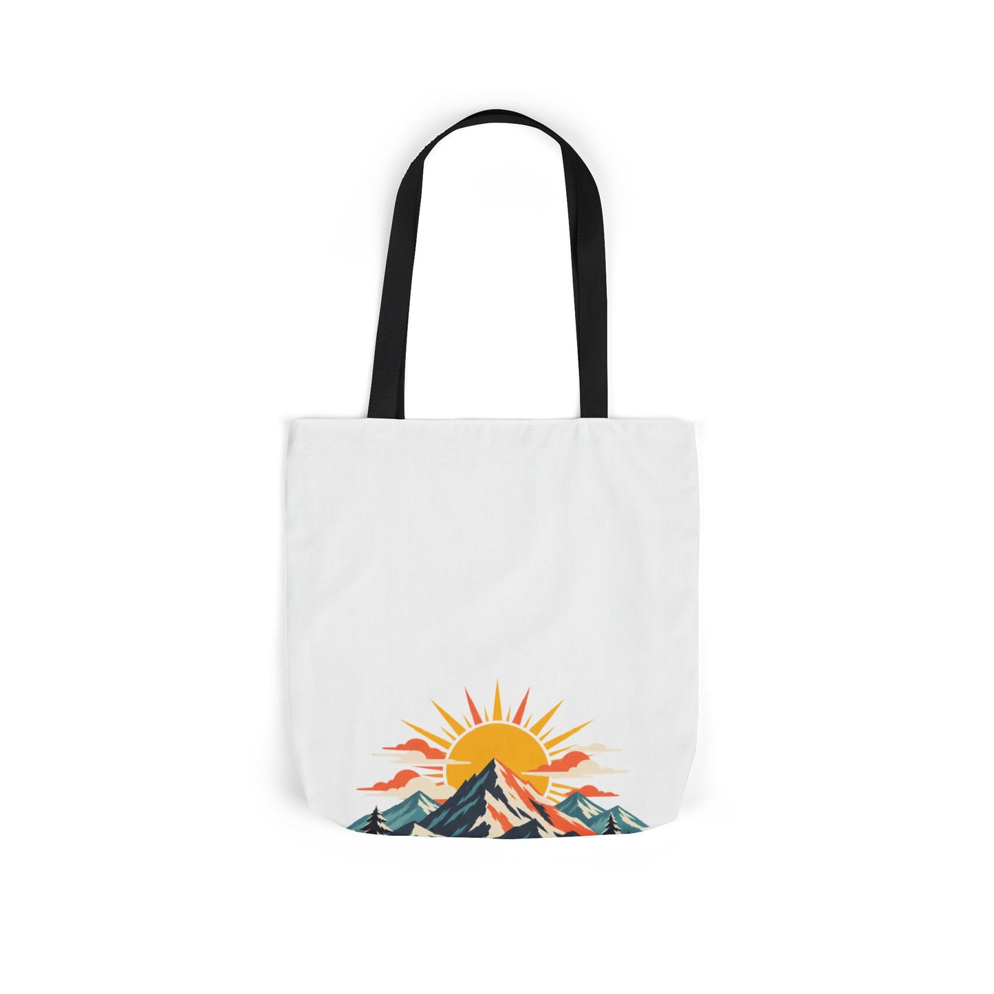 Alpine Sunrise River Mountain Adventure Tote Bag