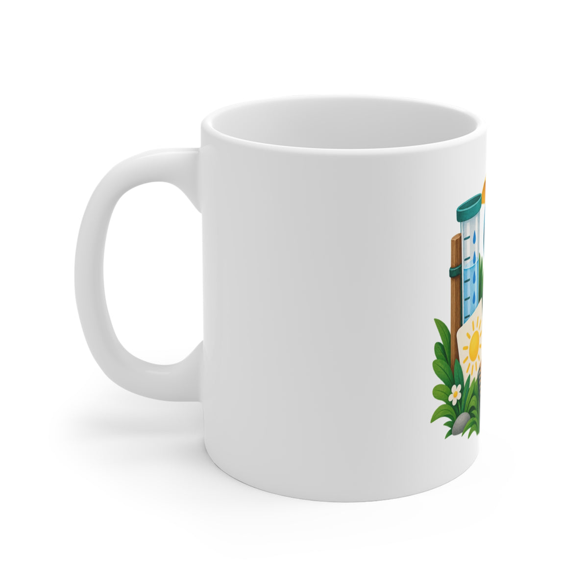 Colorful Backyard Weather Watching Kit Mug