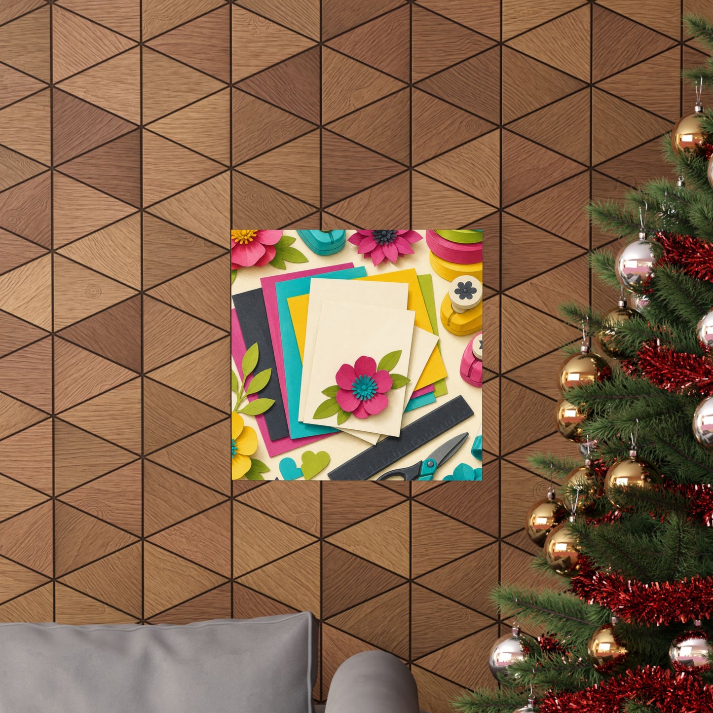Bright Paper Crafting Hobby Poster