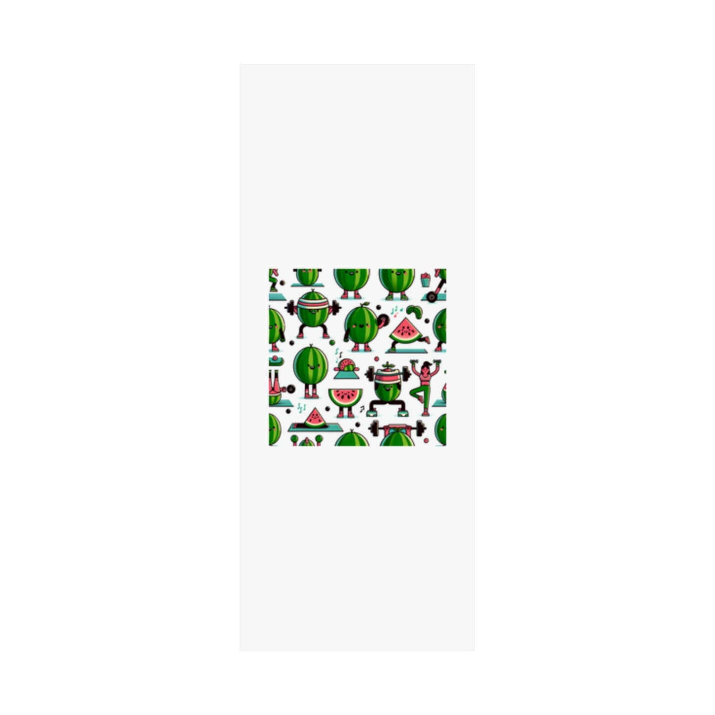 Watermelon Workout Club Cute Food Fitness Wall Art Poster
