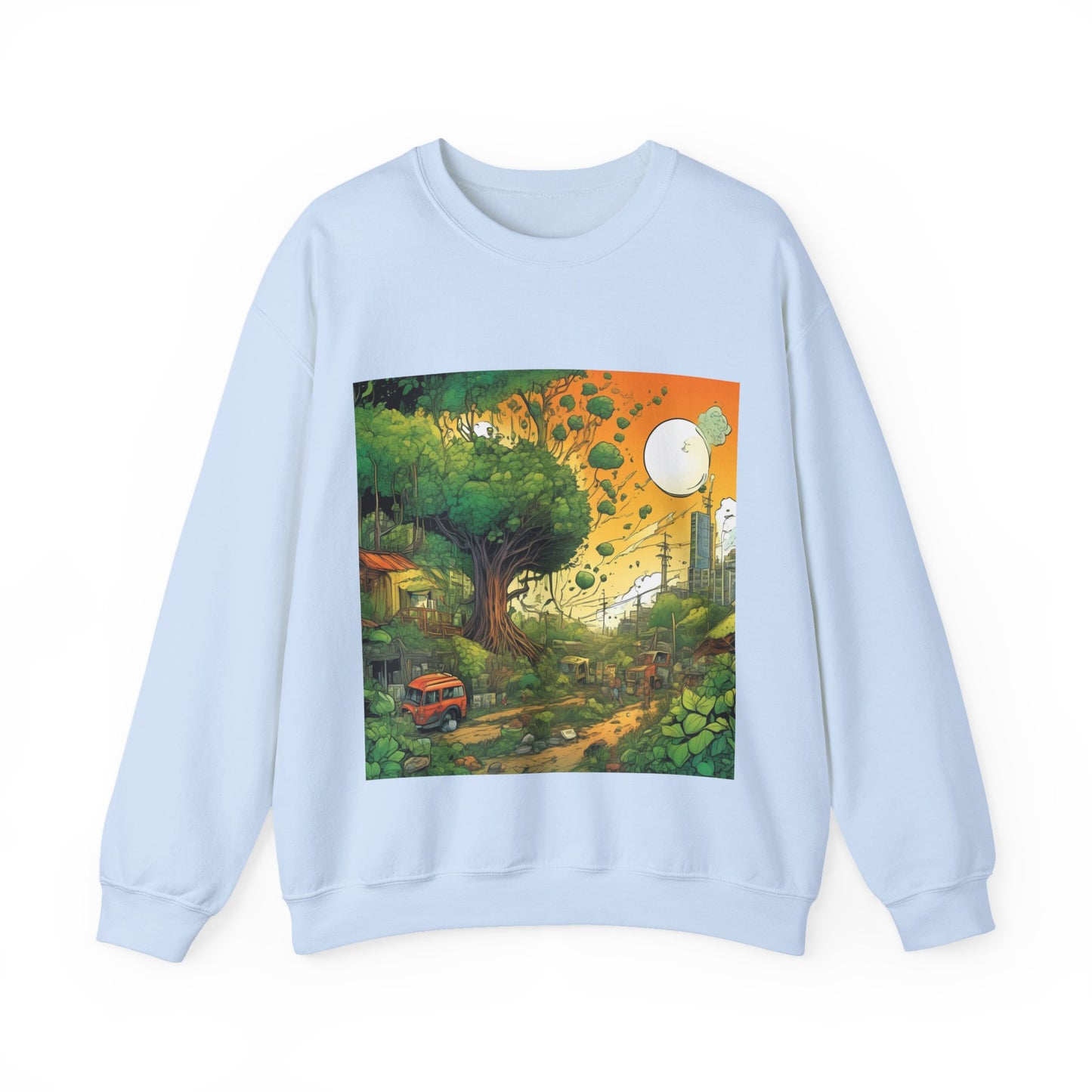 Cottage Road Landscape Nature Gift Art Sweatshirt