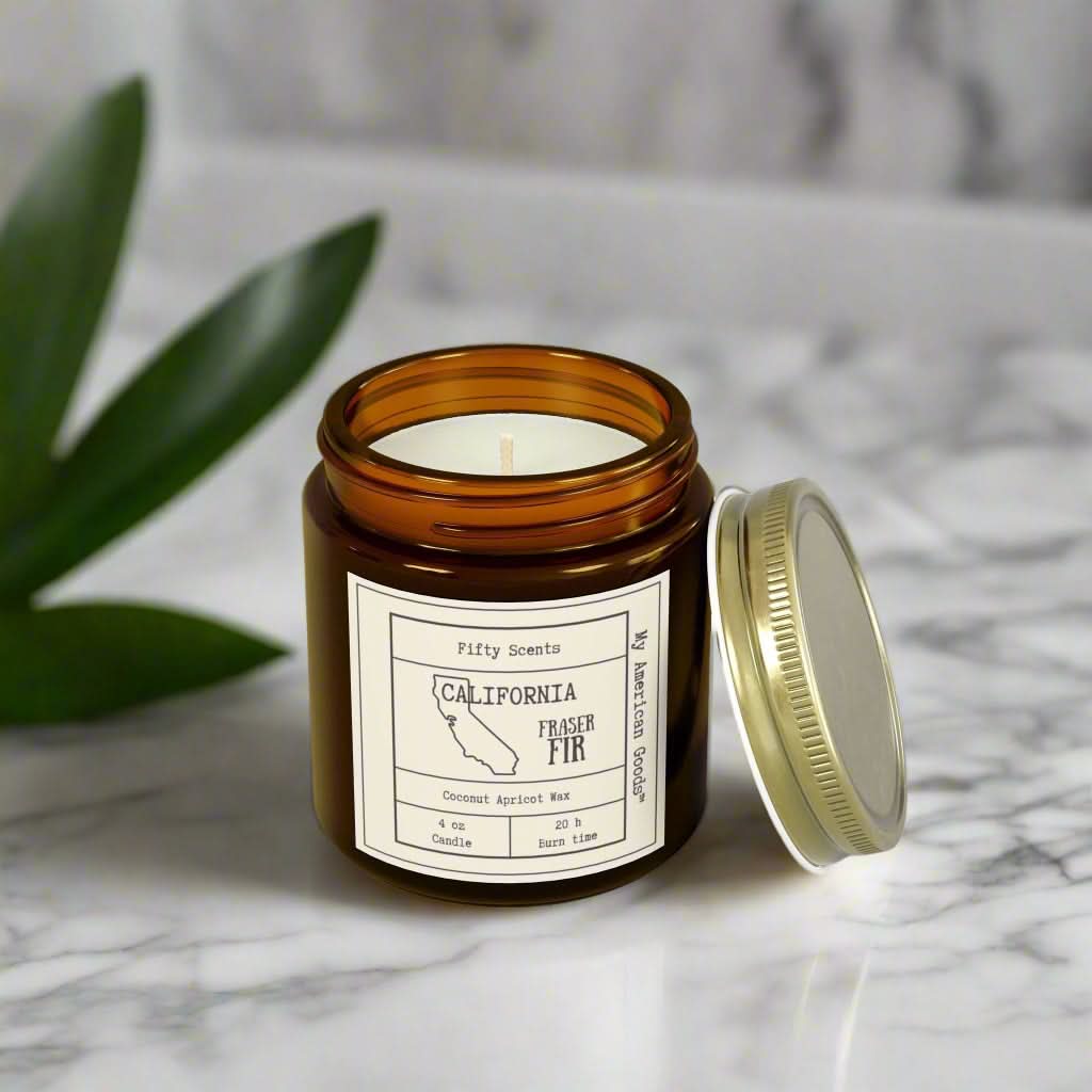 California Frasier Fir Scented Candle - Coconut Apricot Wax