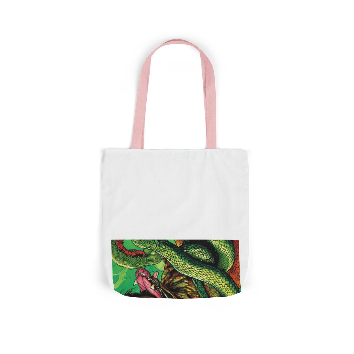Serpent Guardian Dog Bold Fantasy Creature Tote Bag