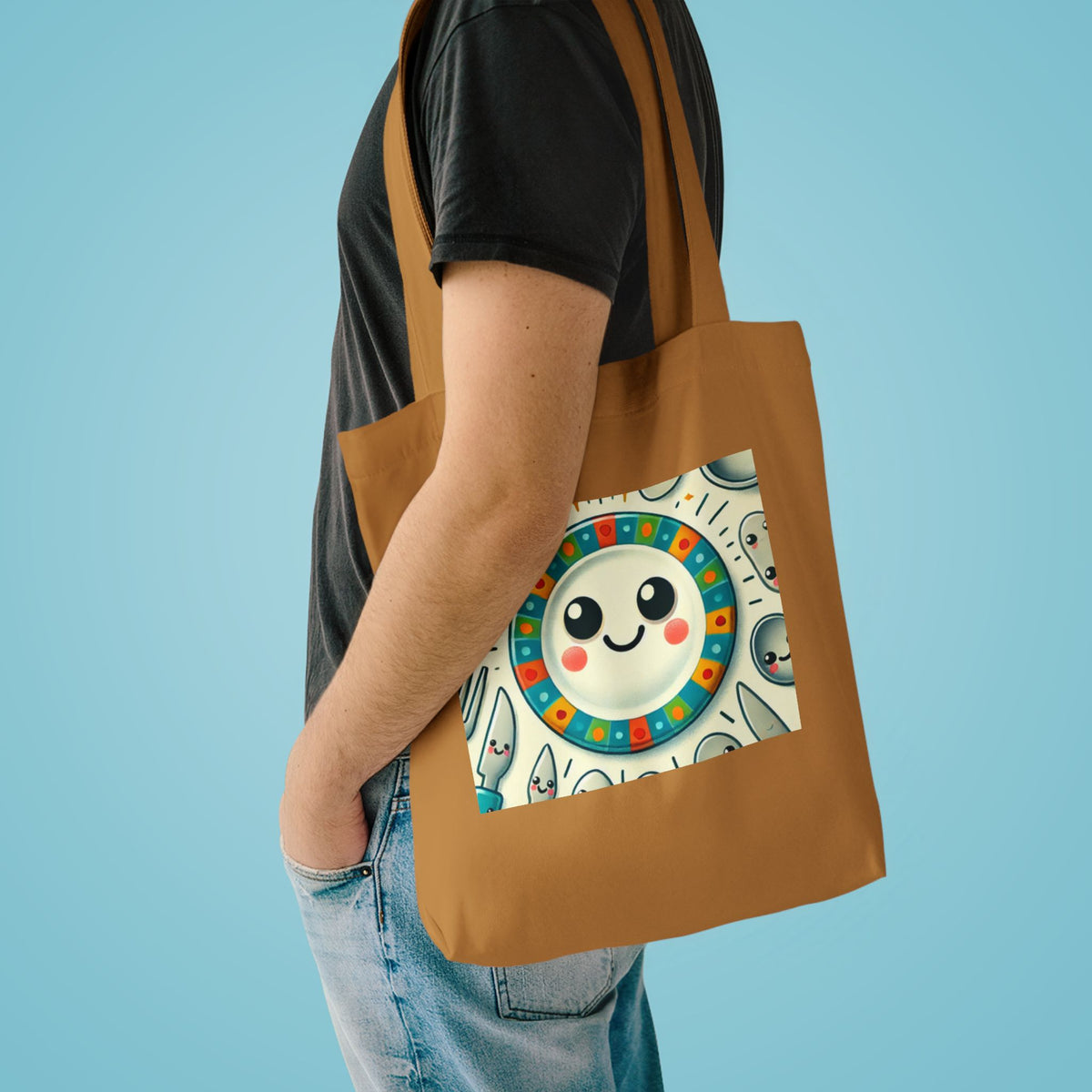 Happy Little Kitchen Club Kawaii Food Lover Market Tote Bag for Bakers