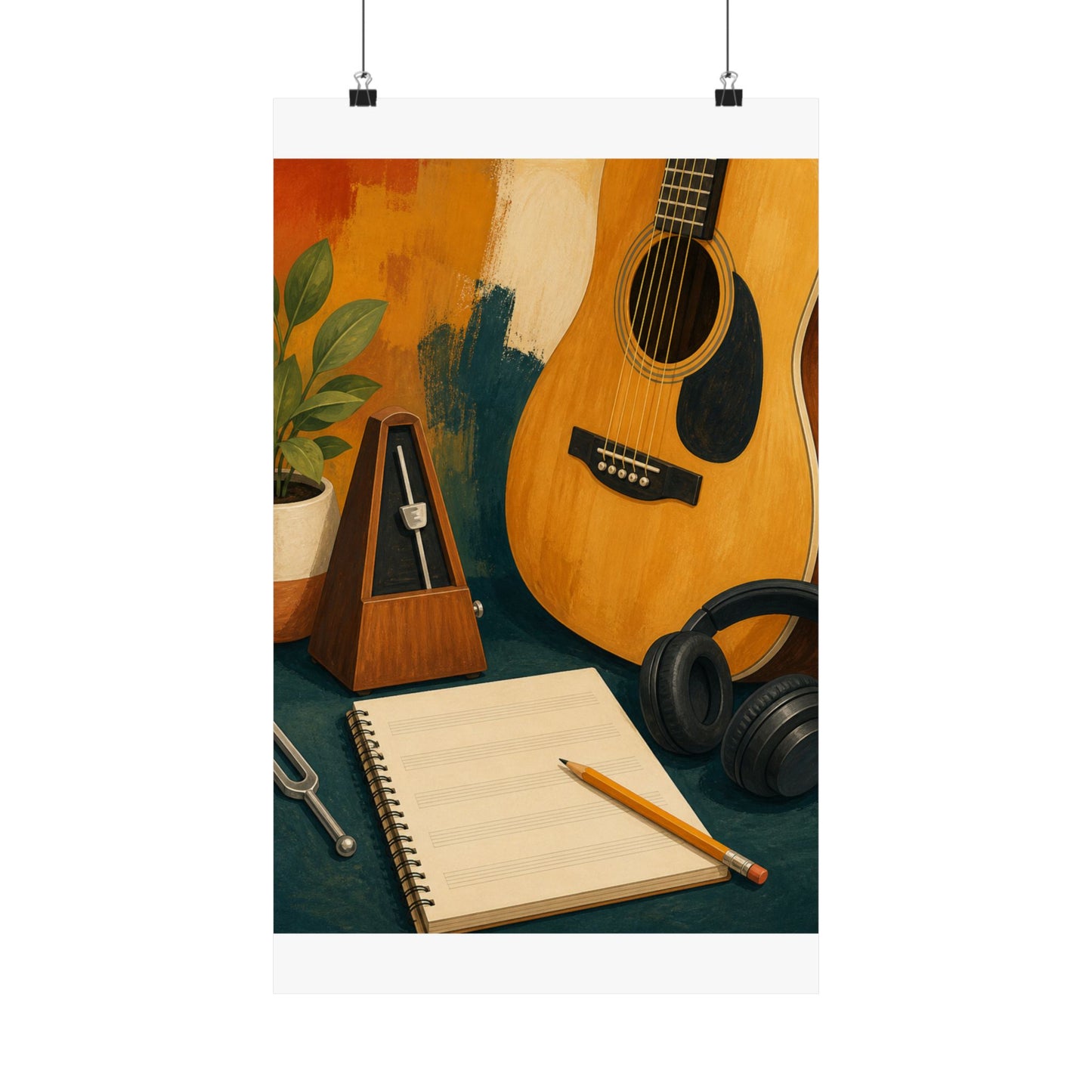 Warm Music Practice Hobby Poster