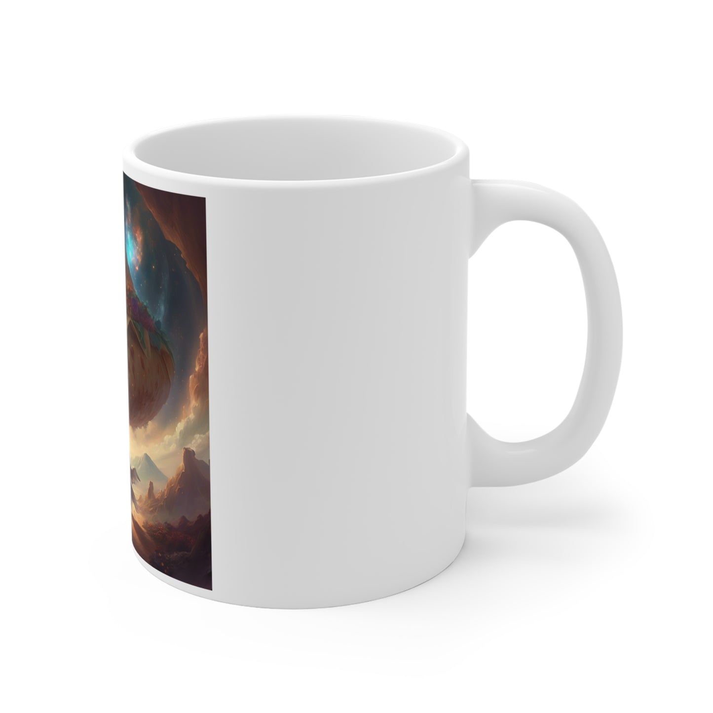 Cosmic Taco Planetoid Surreal Food Fantasy Art Coffee Mug
