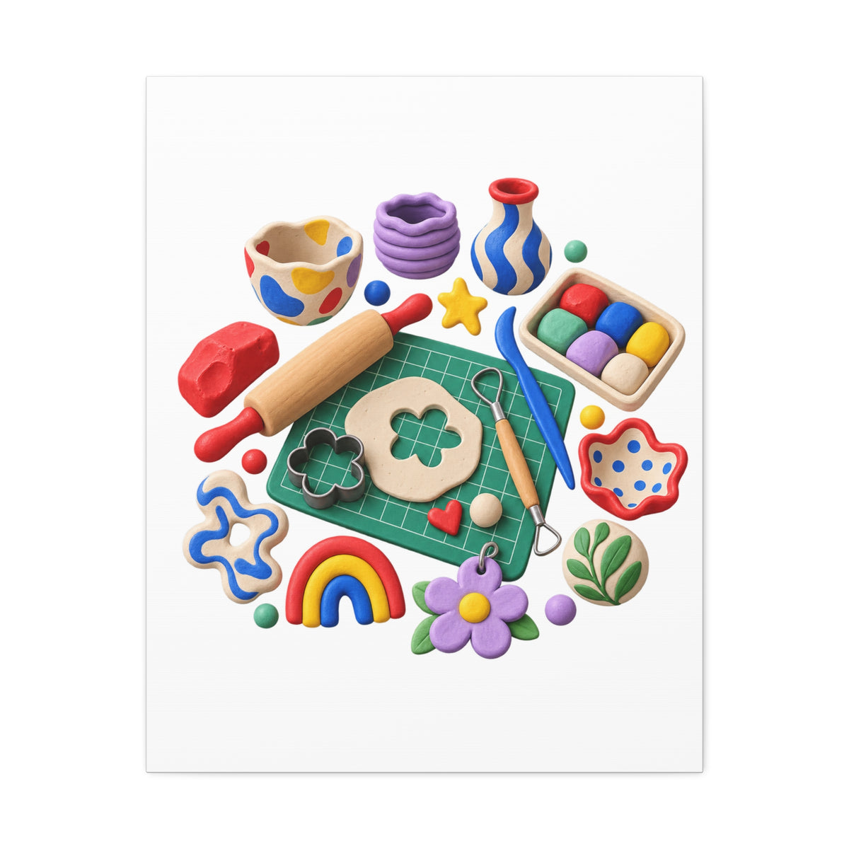 Miniature Clay Sculpting Workshop Canvas