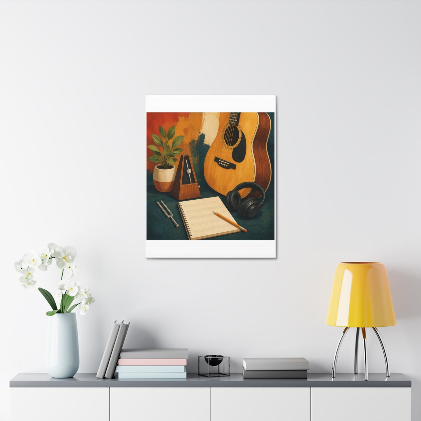 Warm Music Practice Hobby Canvas Art