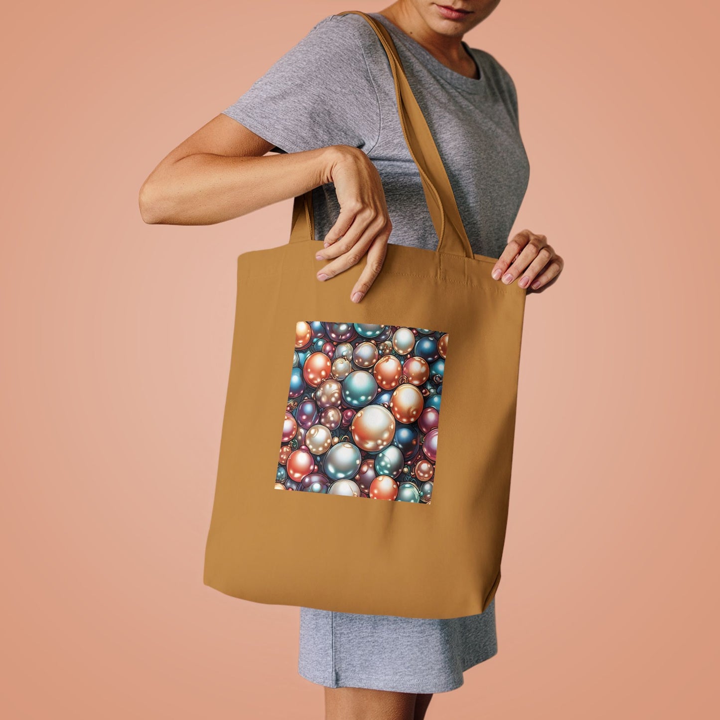 Glossy Orb Marble Abstract Gift Art Tote Bag