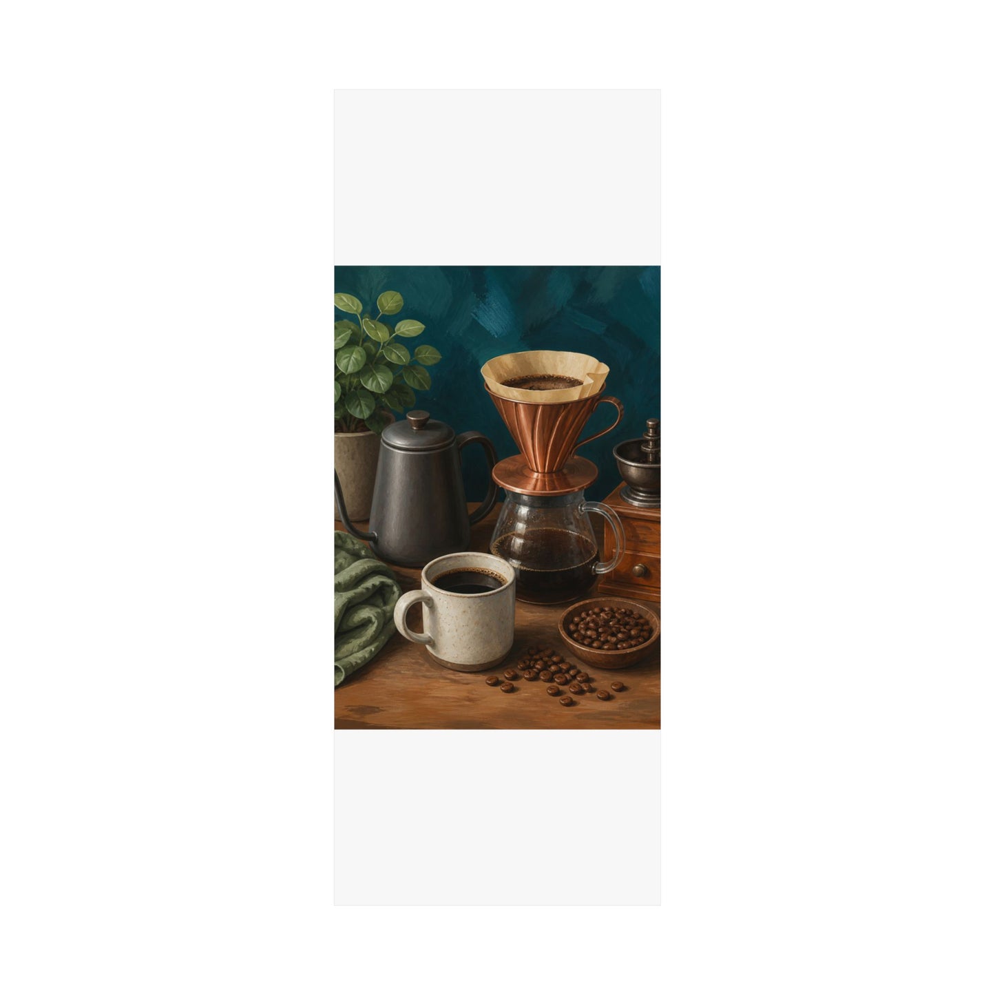 Warm Home Coffee Brewing Art Poster