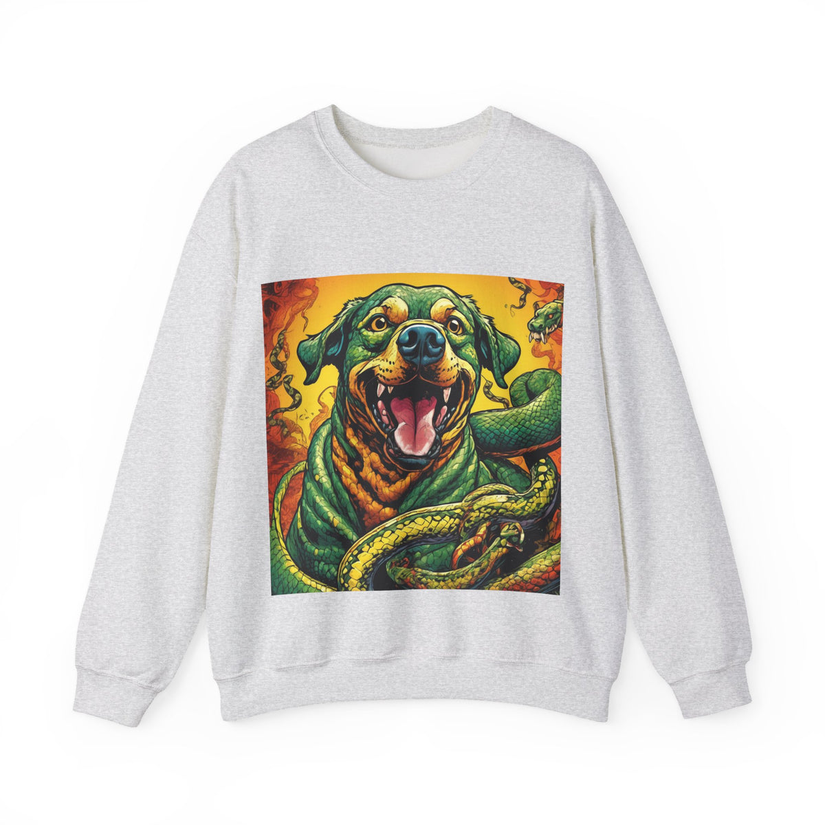 Surreal Serpent Hound Dark Fantasy Art Sweatshirt