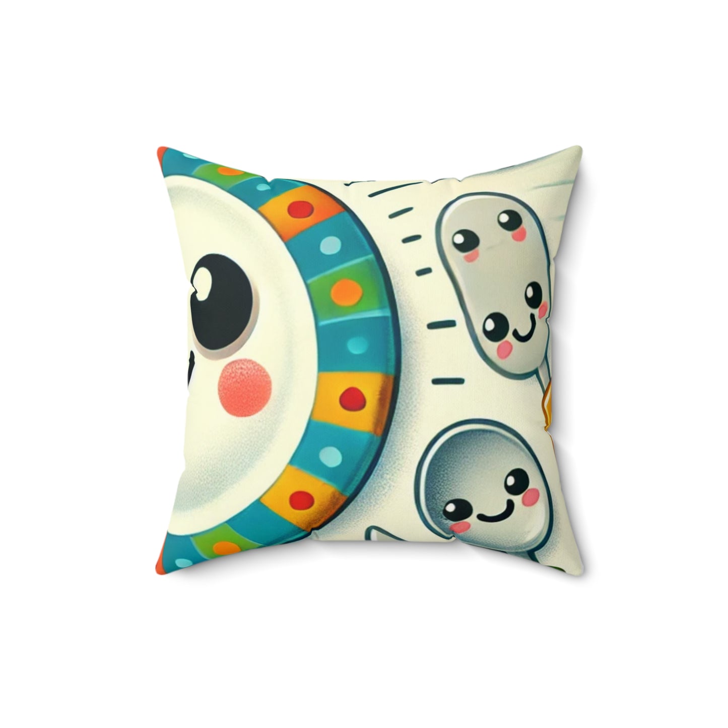 Happy Kitchen Tableware Kawaii Decorative Pillow