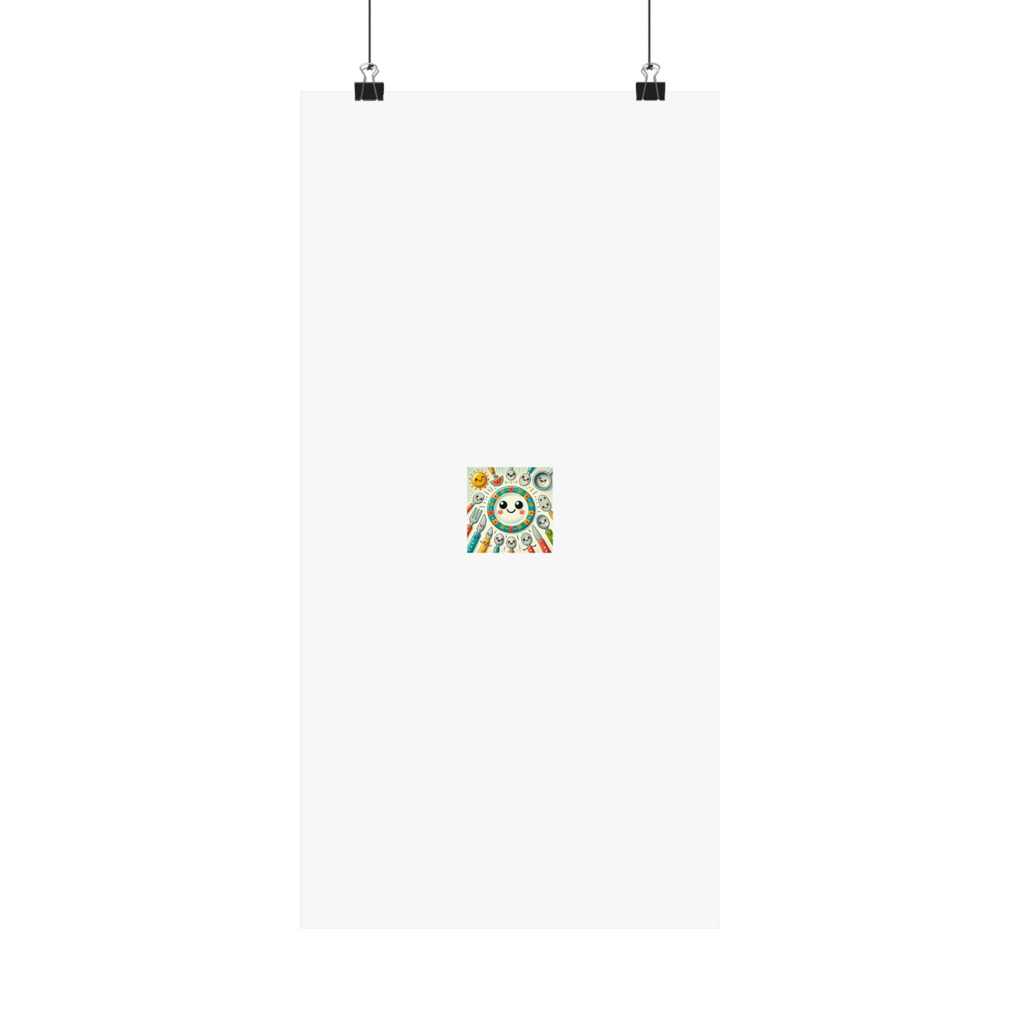 Happy Little Kitchen Club Kawaii Food Poster Kitchen Wall Art Decor