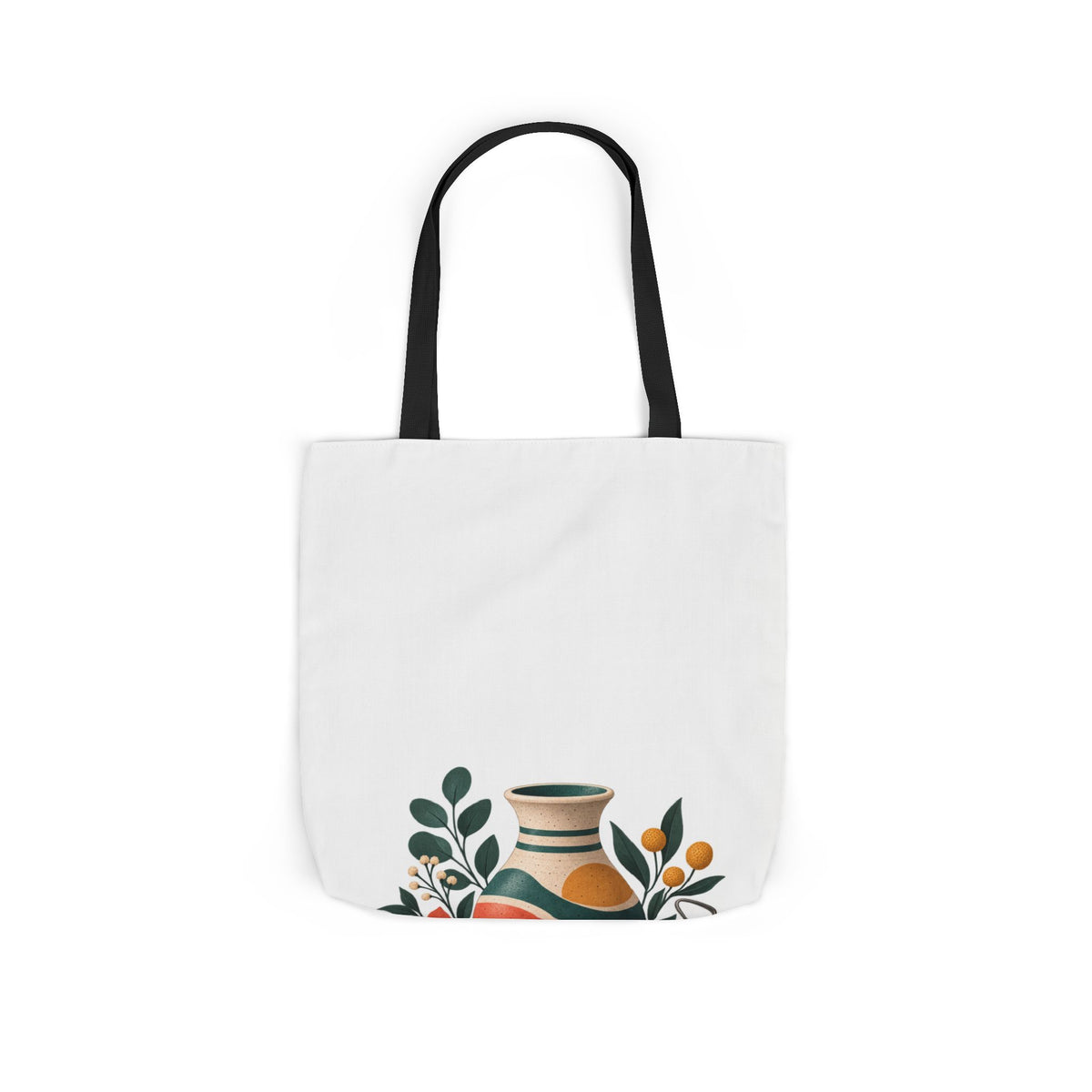 Midcentury Pottery Botanical Art Tote Bag