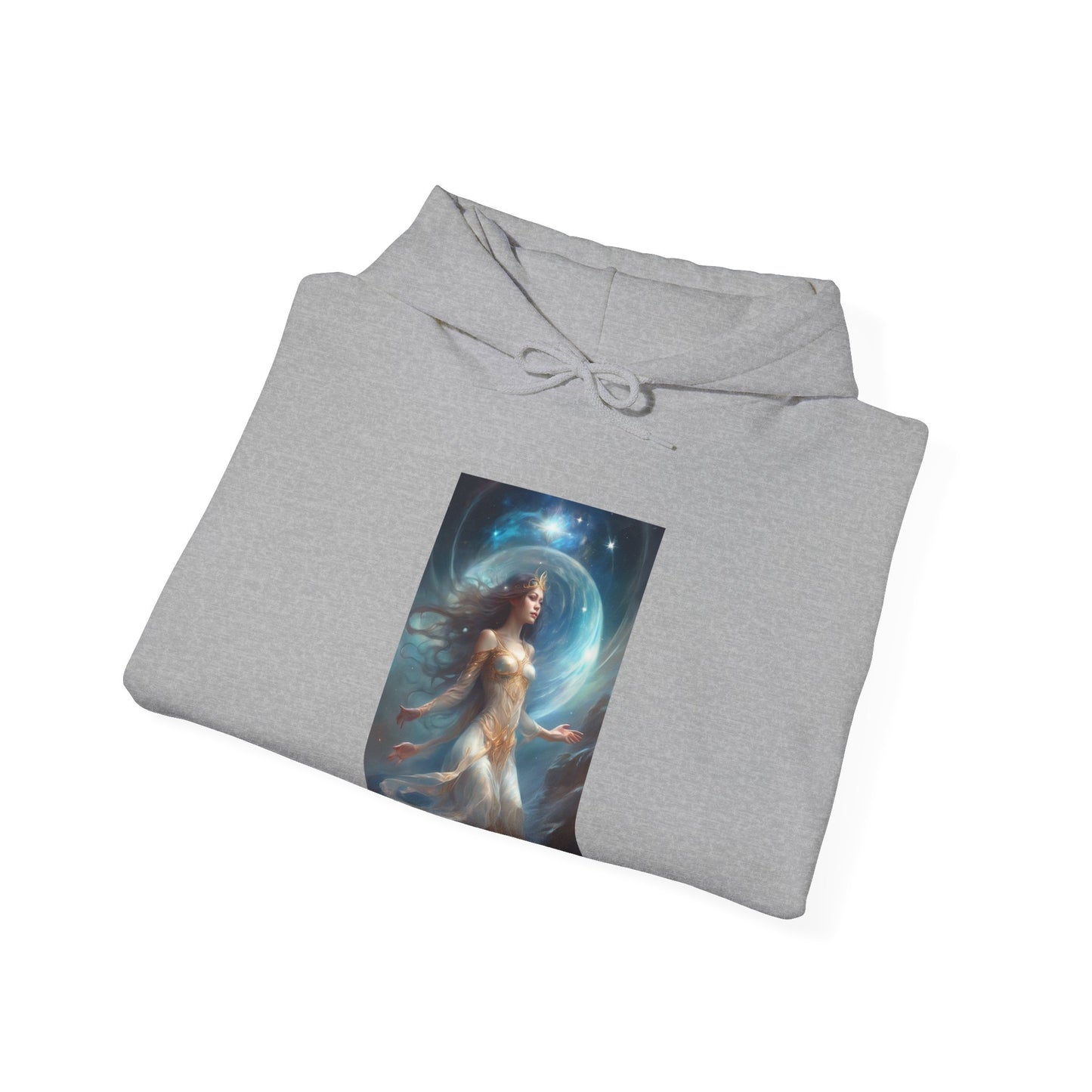 Lunar Celestial Queen Fantasy Portrait Hoodie