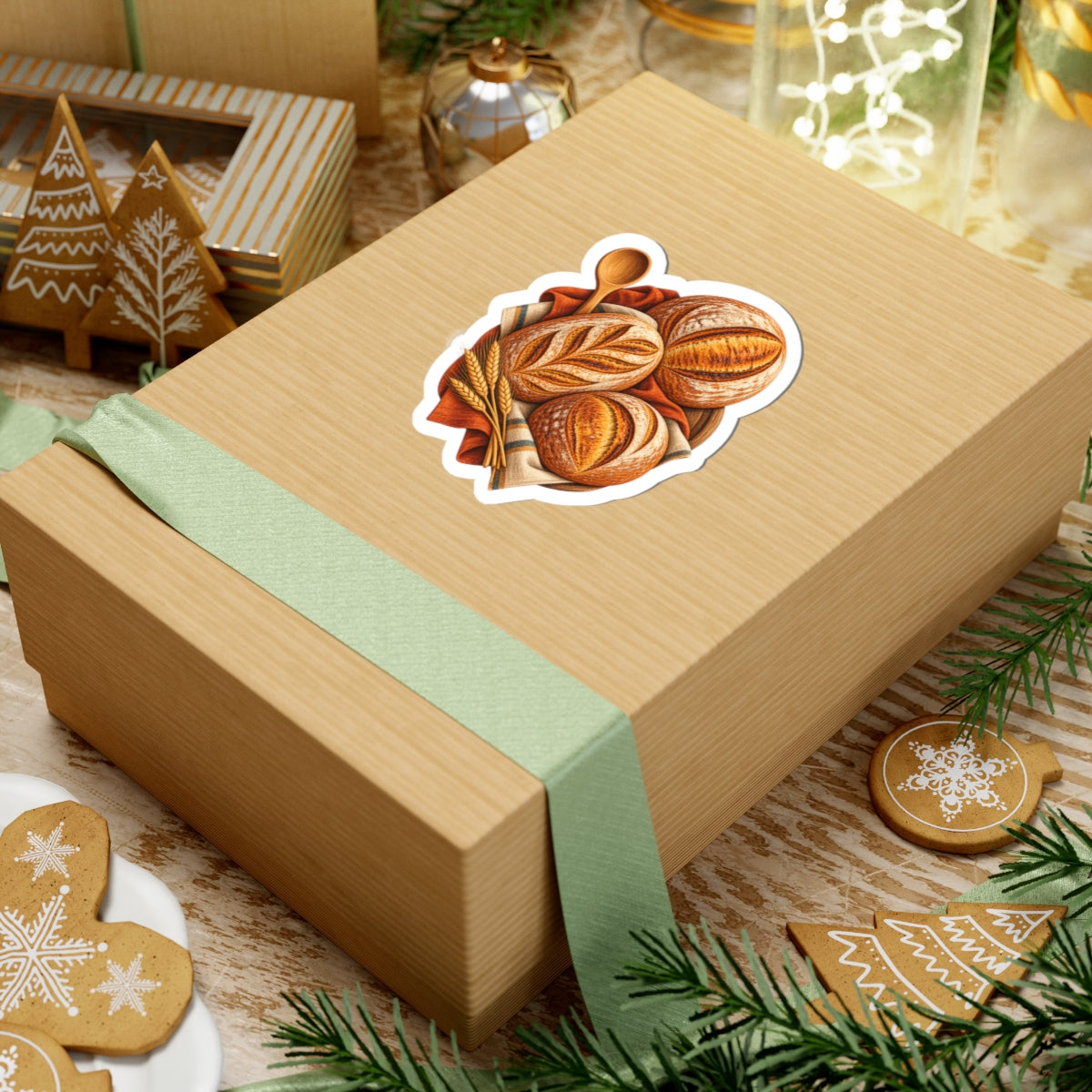 Artisan Bread Baking Emblem Sticker