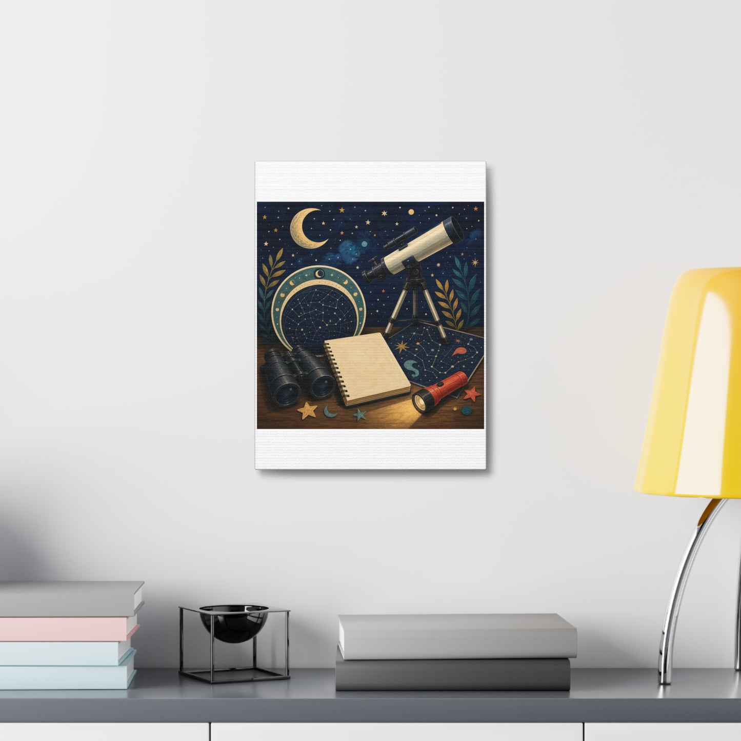 Classic Stargazing Astronomy Hobby Canvas Art