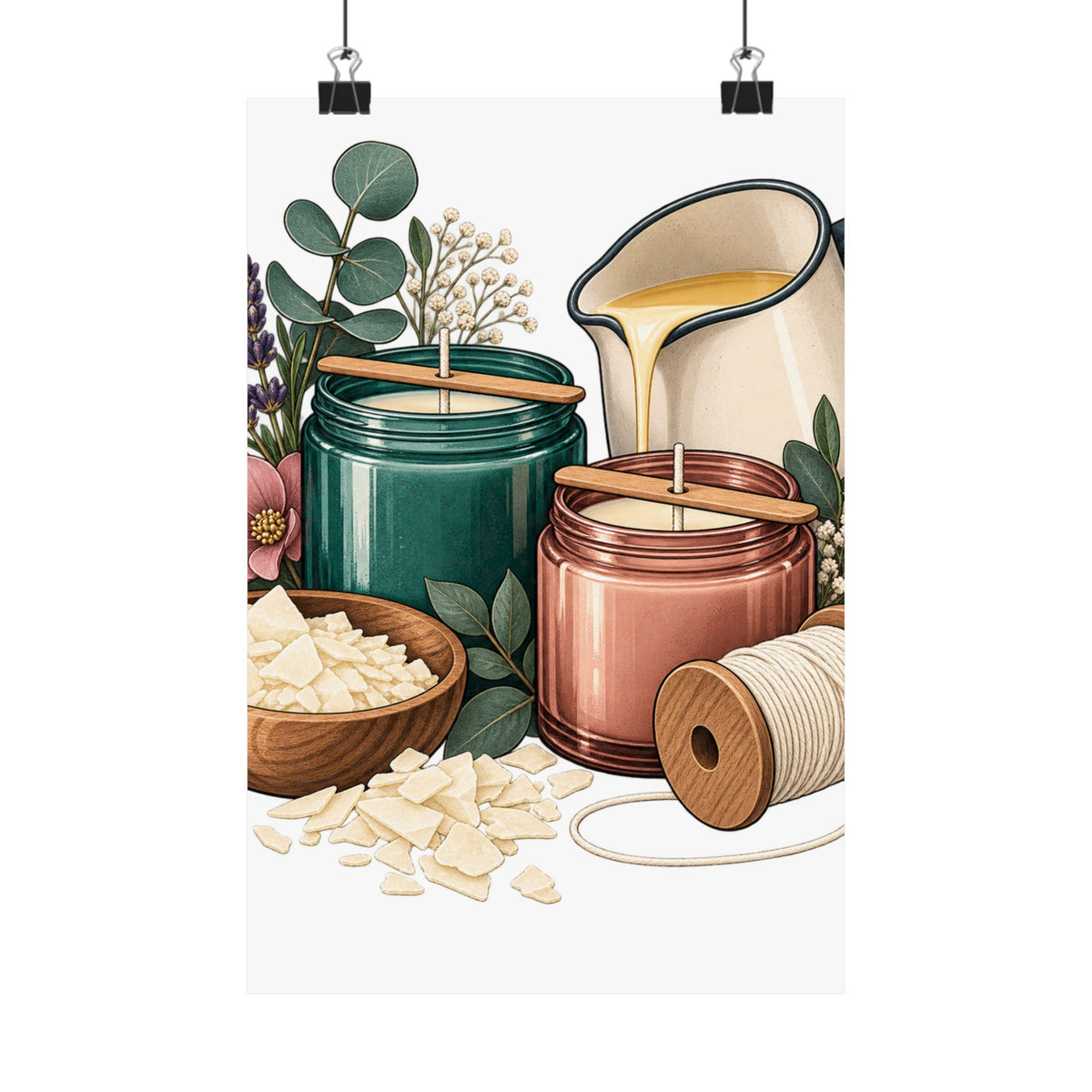 Artisan Candle Making Workshop Poster