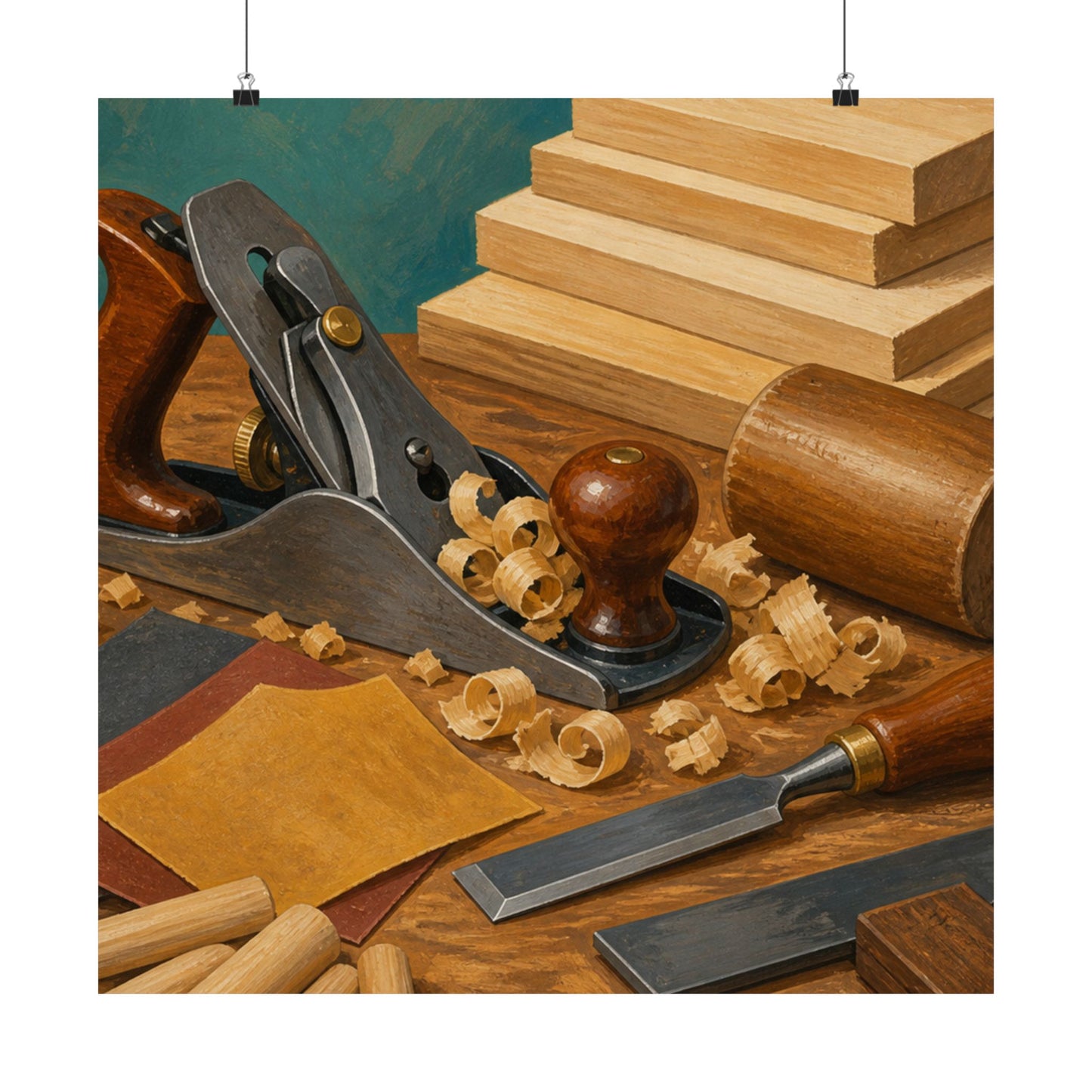 Classic Woodworking Tools Hobby Poster