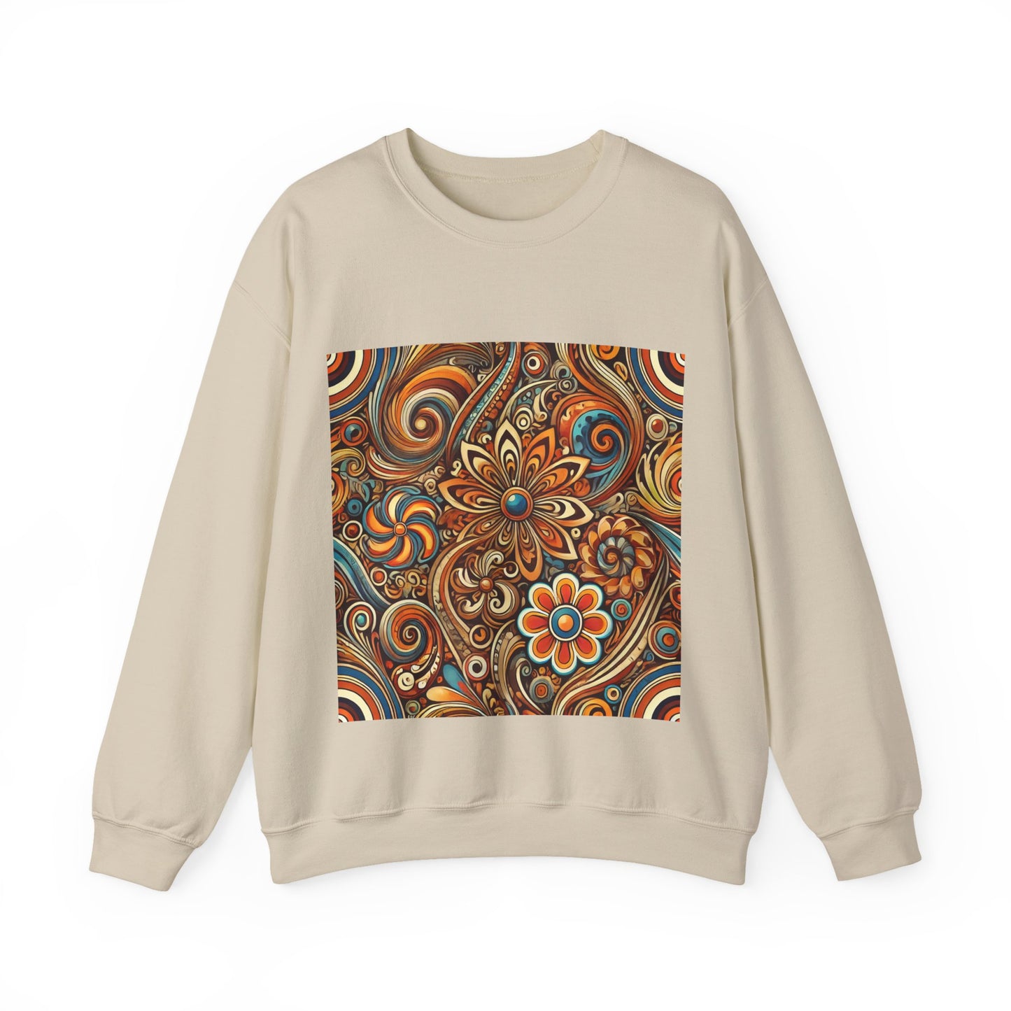 Ornate Abstract Floral Paisley Pattern Sweatshirt