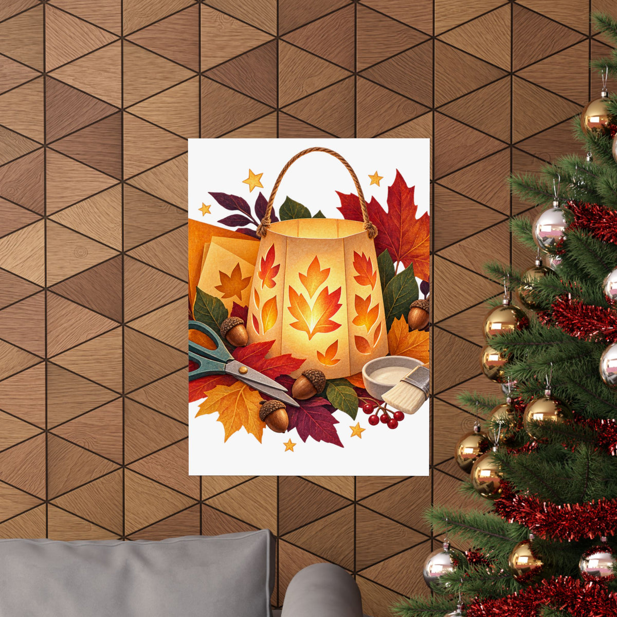 Autumn Lantern Making Workshop Poster