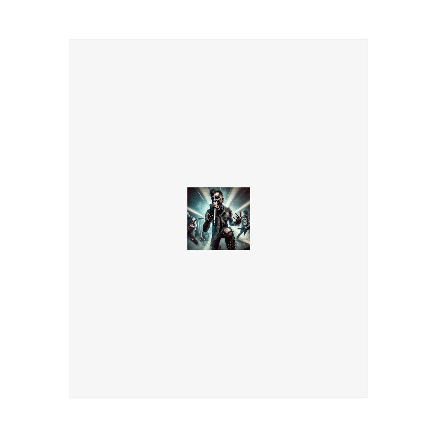 Punk Rock Vocalist Stage Energy Music Room Poster