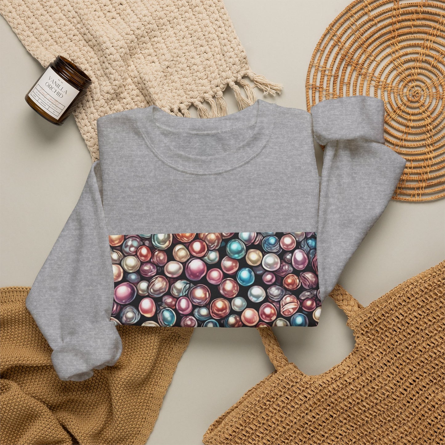 Pearl Bubble Pattern Abstract Gift Art Sweatshirt