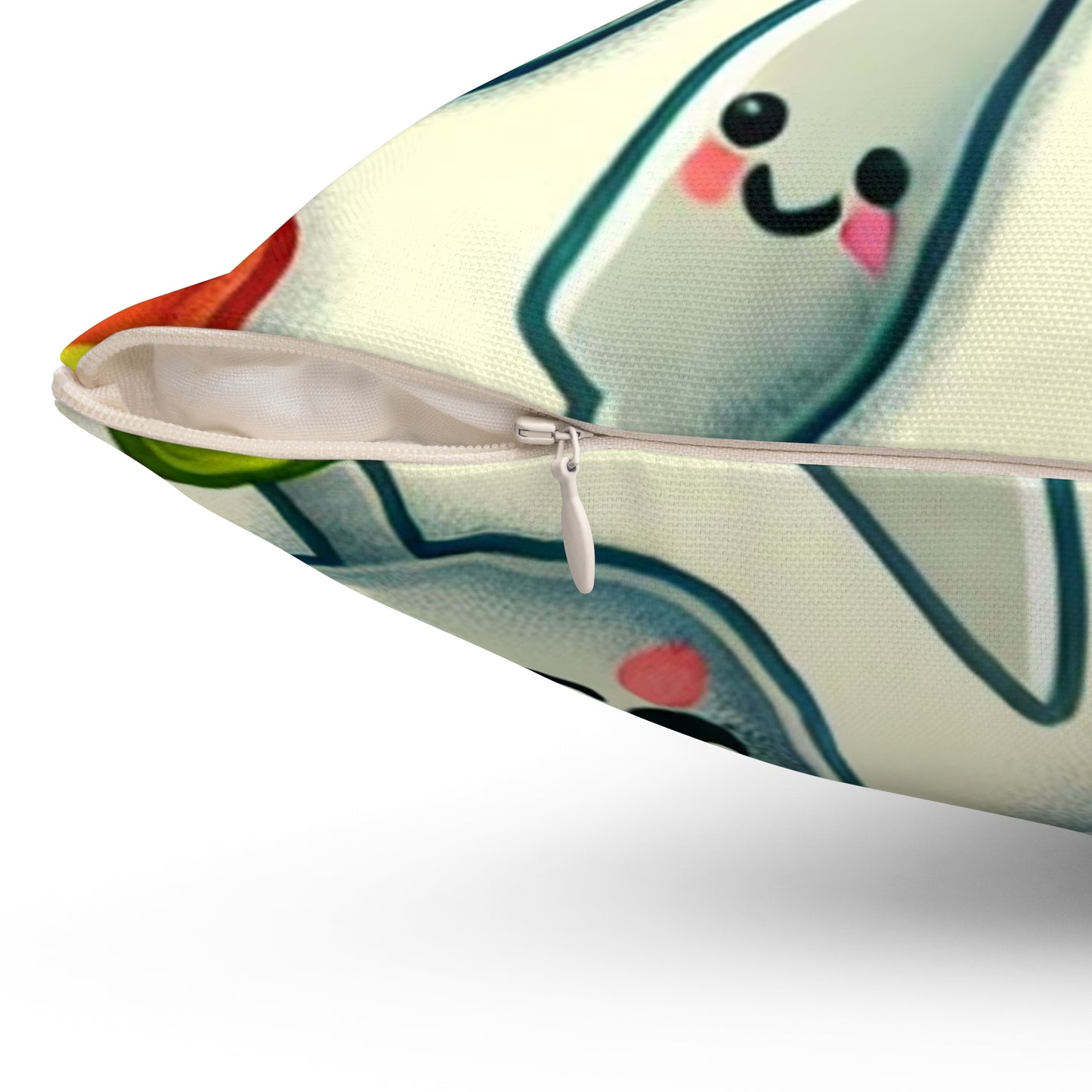 Happy Kitchen Tableware Kawaii Decorative Pillow
