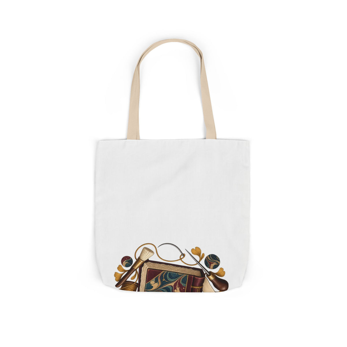 Traditional Marbled Bookbinding Workshop Tote Bag