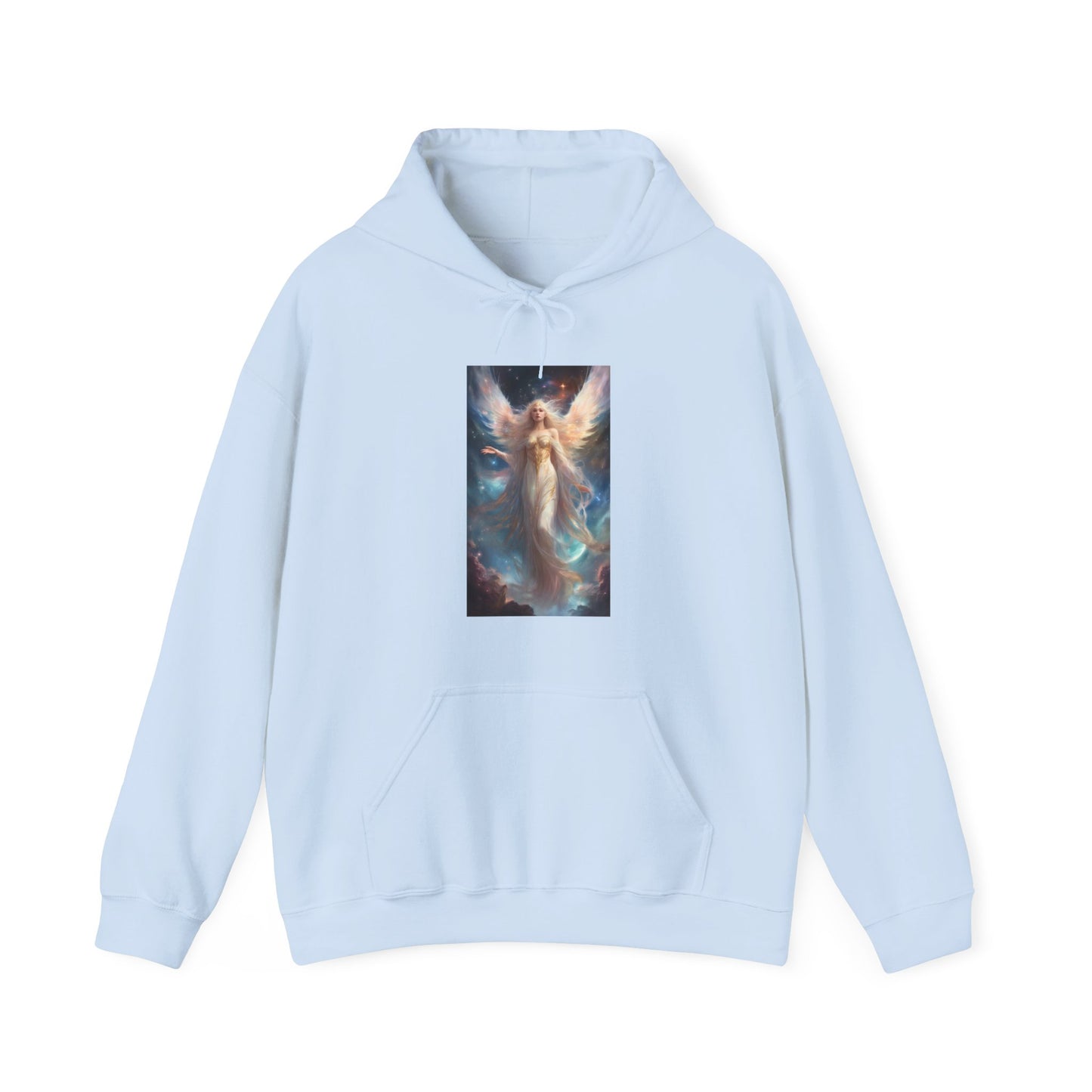 Celestial Winged Heroine Fantasy Portrait Hoodie
